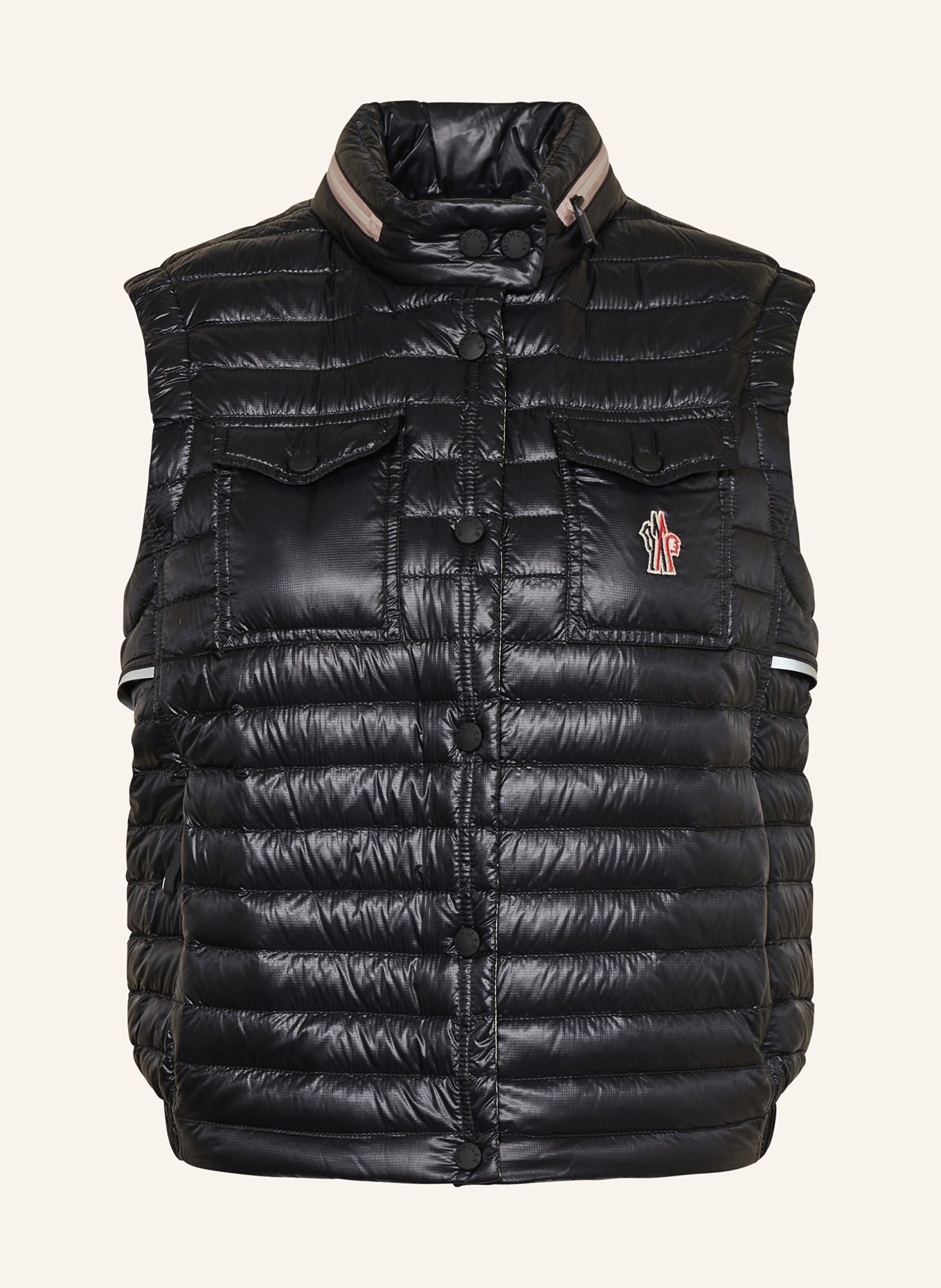 MONCLER GRENOBLE Down vest GUMIANE, Color: BLACK (Image 1)