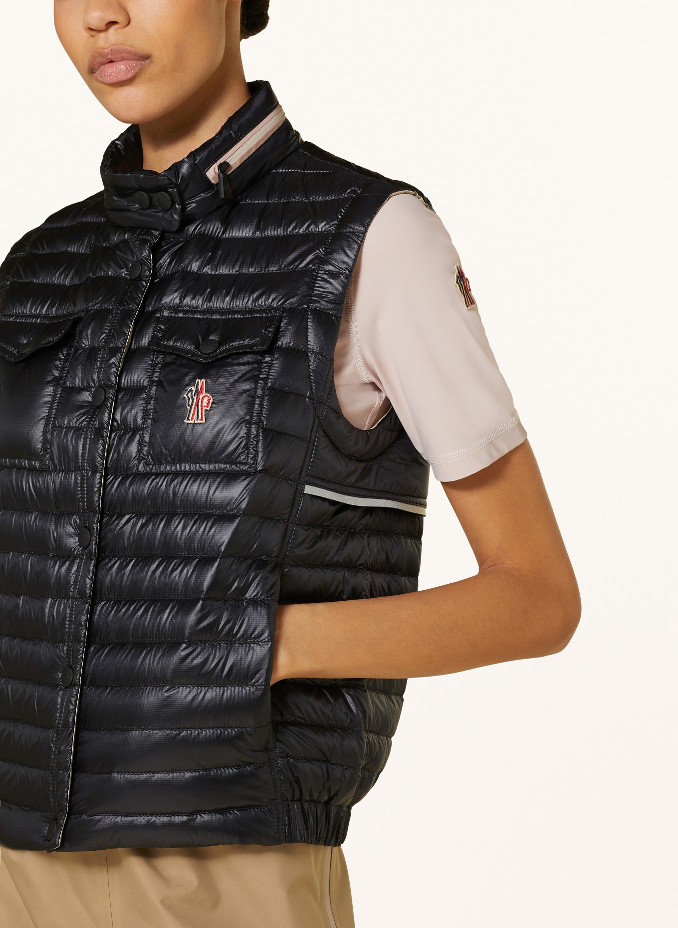 MONCLER GRENOBLE Down vest GUMIANE, Color: BLACK (Image 4)