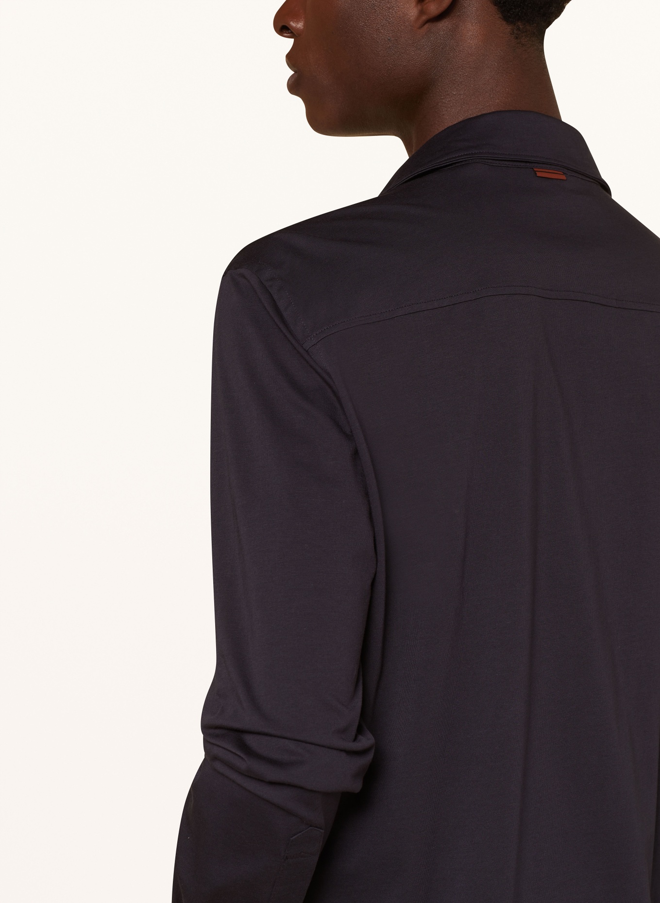 ZEGNA Jerseyhemd Slim Fit, Farbe: DUNKELBLAU (Bild 5)