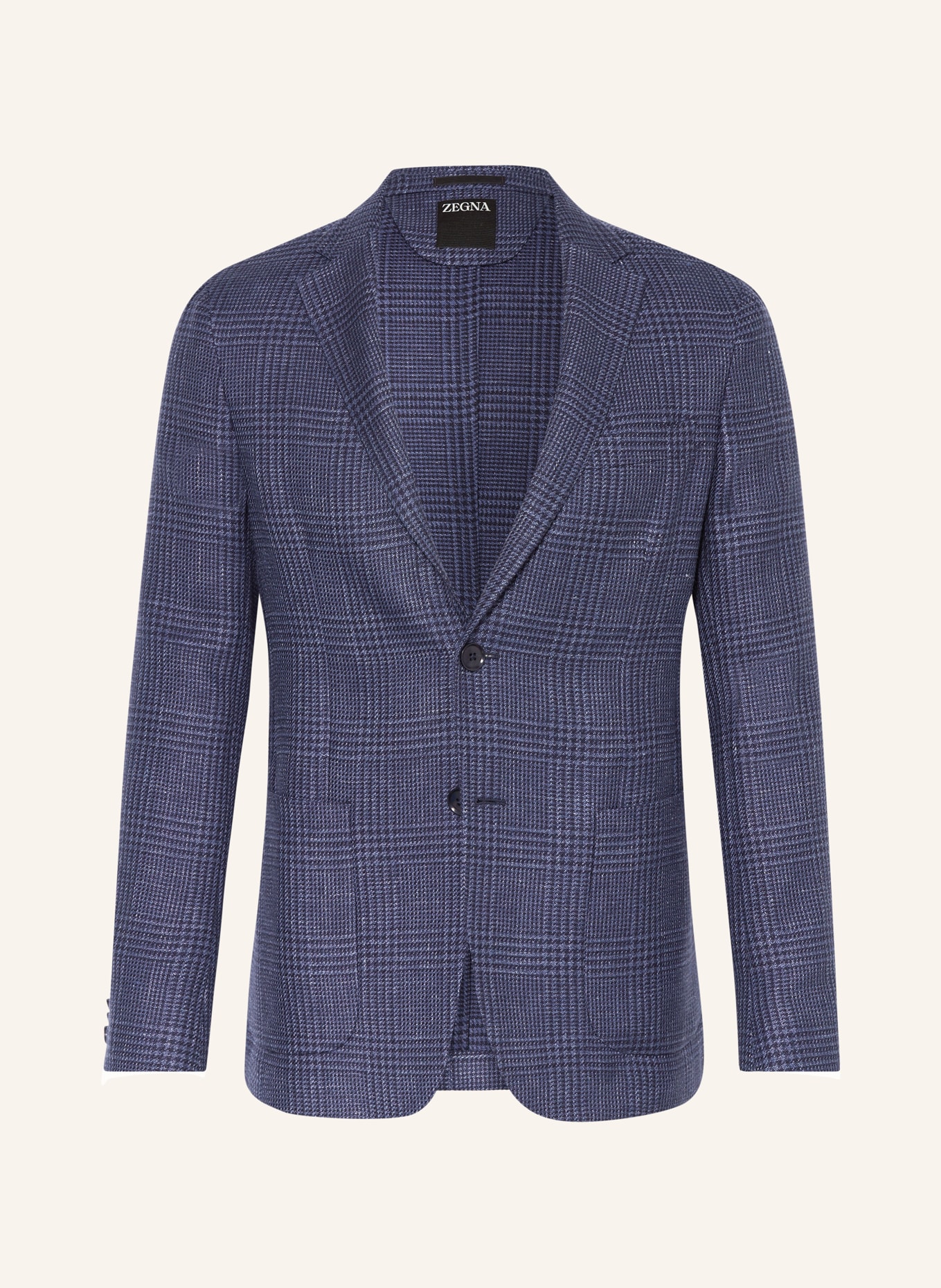 ZEGNA Tailored jacket extra slim fit with linen, Color: BLUE/ DARK BLUE (Image 1)