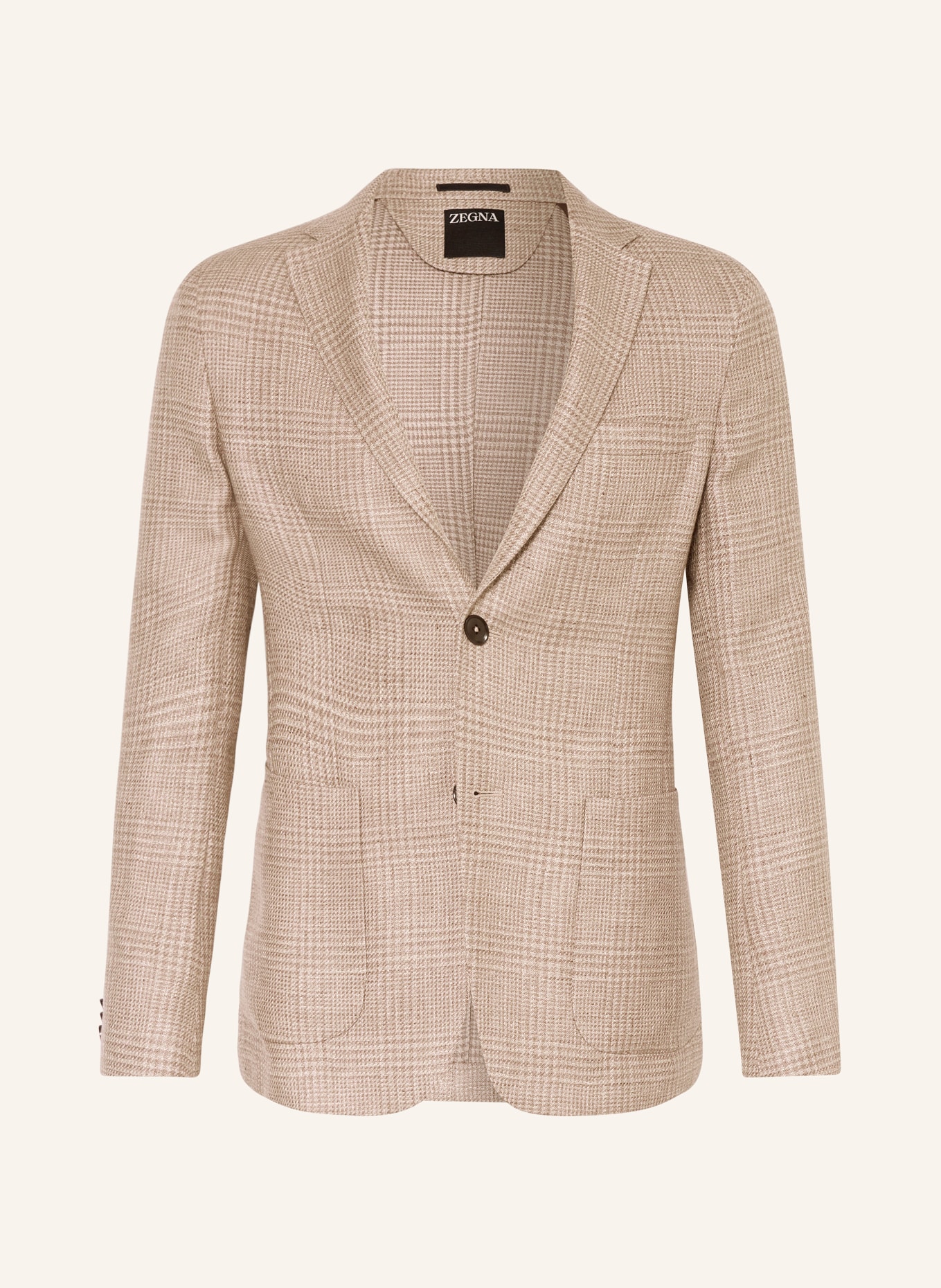 ZEGNA Tailored jacket extra slim fit with linen, Color: 7A7 Sand (Image 1)