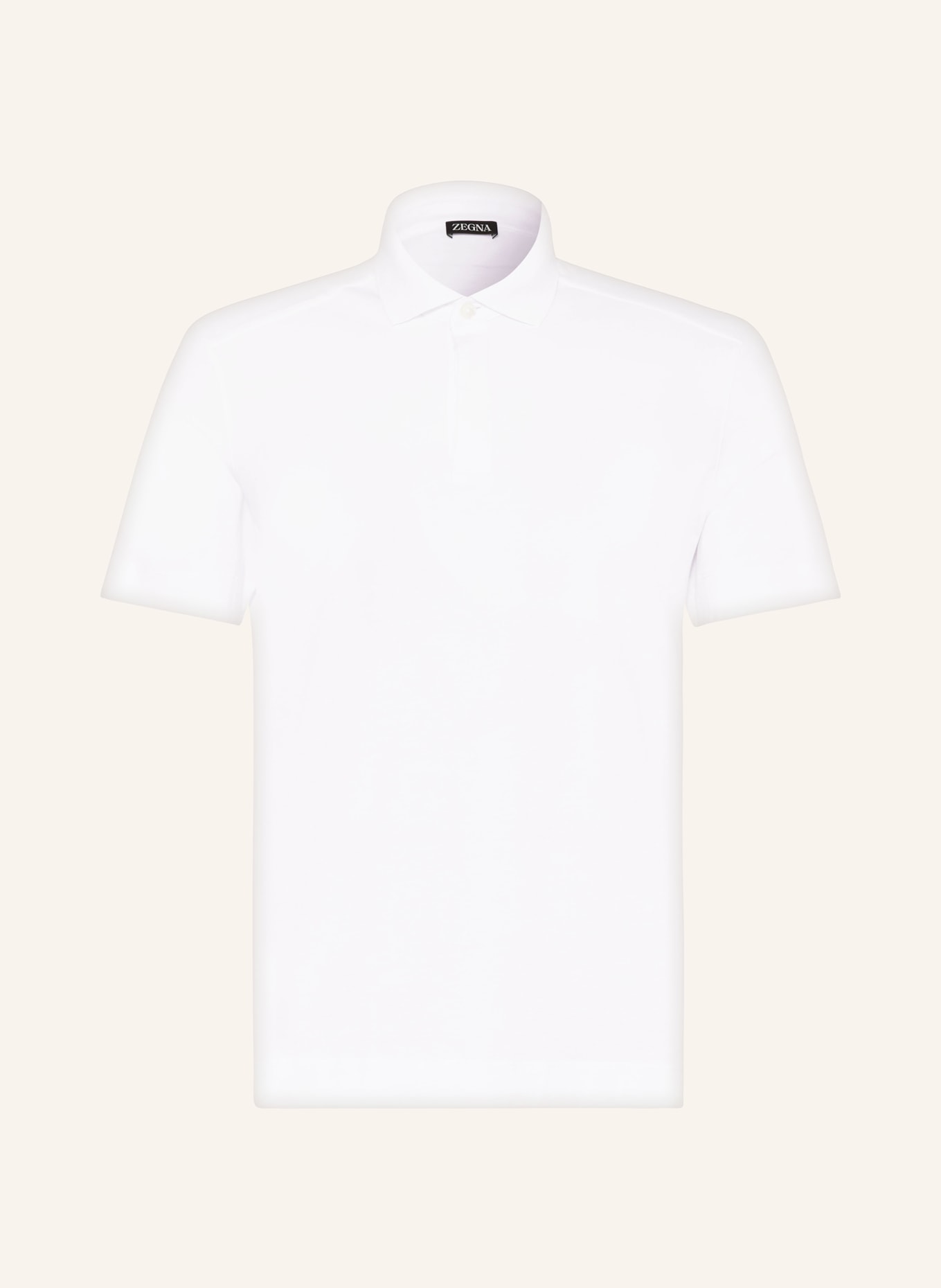 ZEGNA Jersey-Poloshirt, Farbe: WEISS (Bild 1)