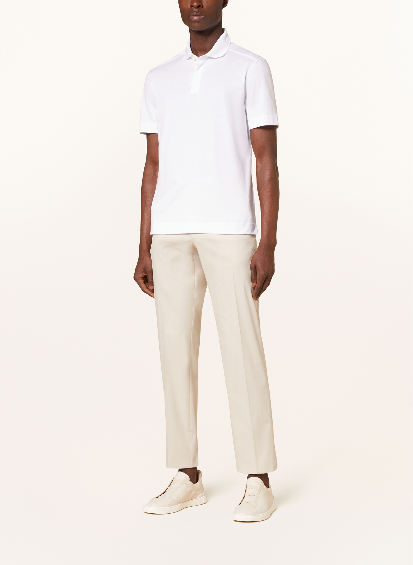 ZEGNA Jersey polo shirt, Color: WHITE (Image 2)