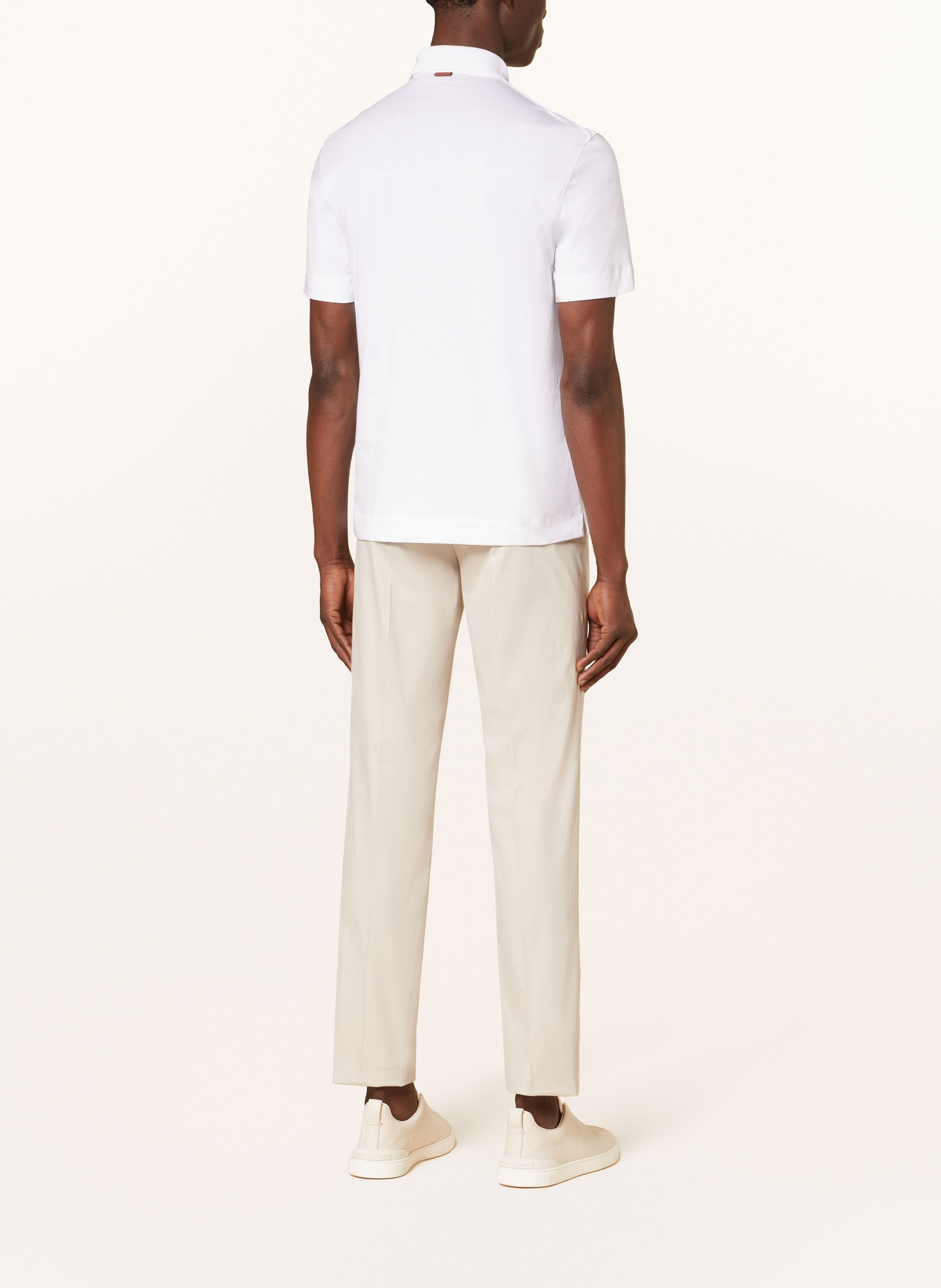 ZEGNA Jersey polo shirt, Color: WHITE (Image 3)