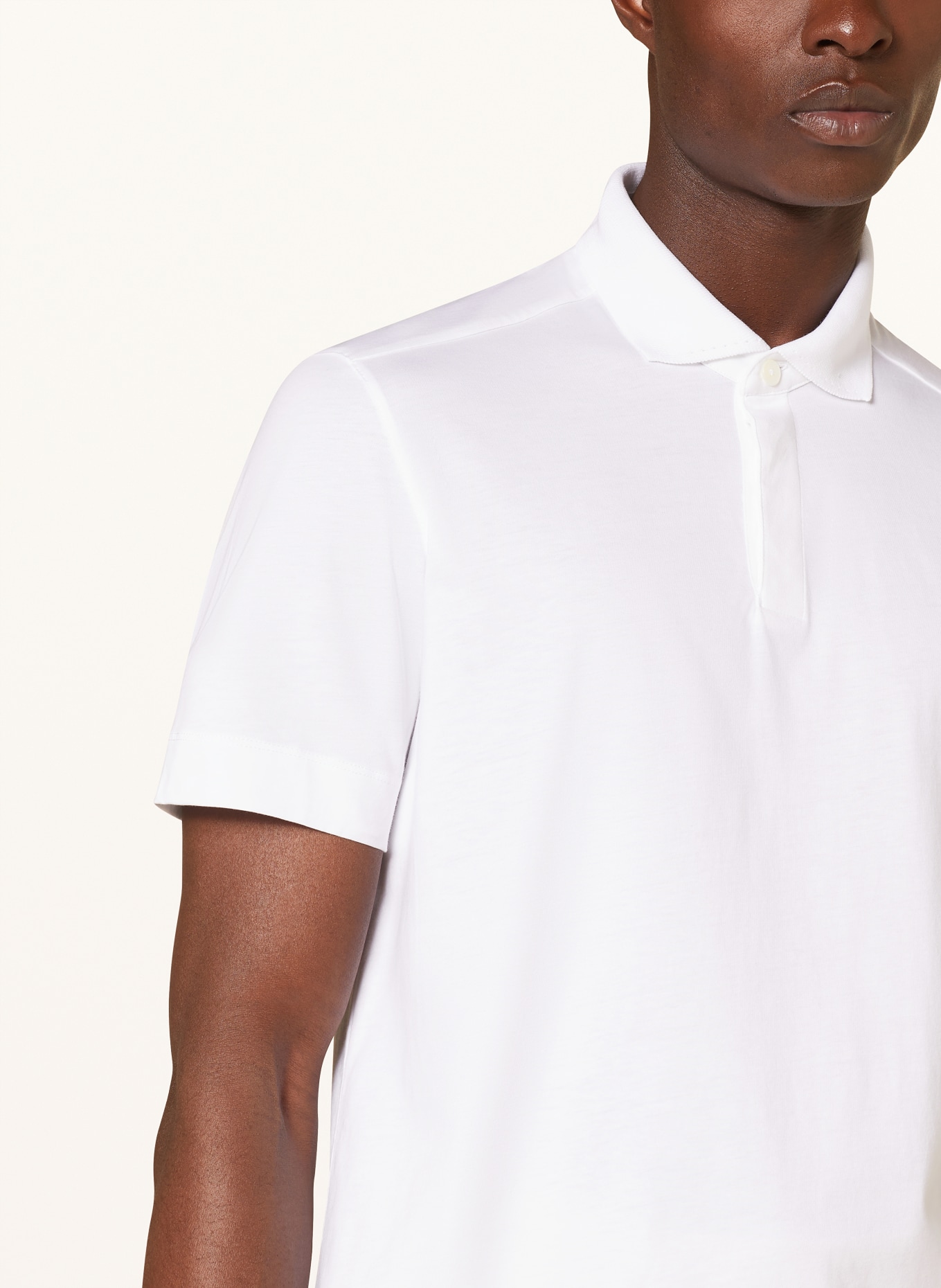 ZEGNA Jersey polo shirt, Color: WHITE (Image 4)