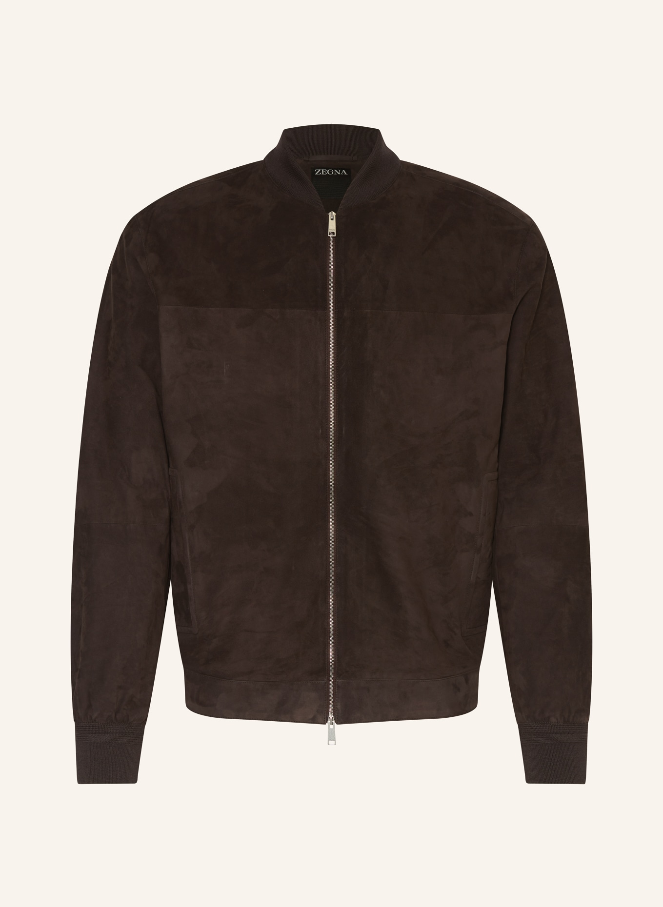 ZEGNA Leather jacket, Color: DARK BROWN (Image 1)