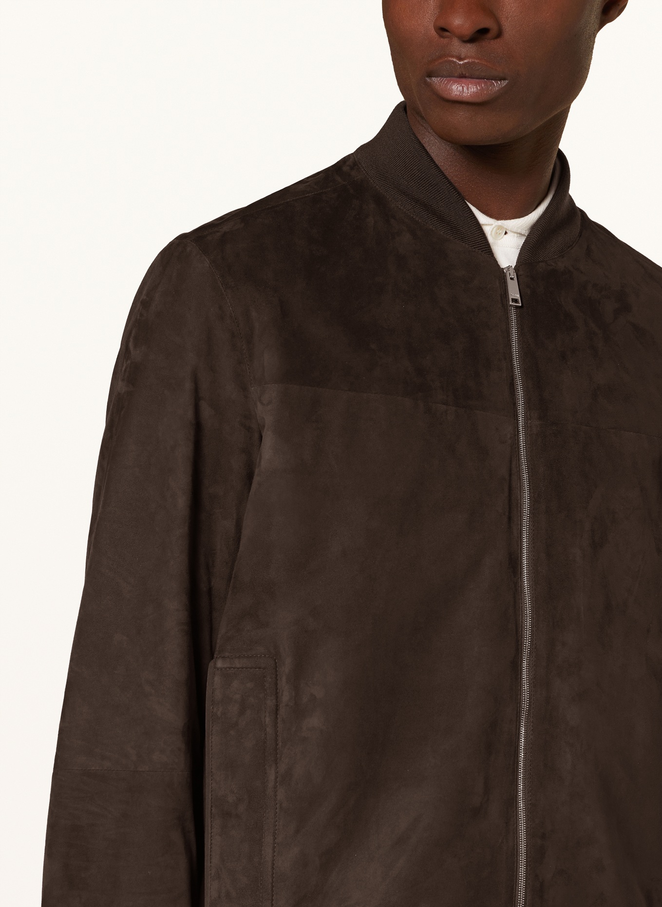 ZEGNA Leather jacket, Color: DARK BROWN (Image 4)