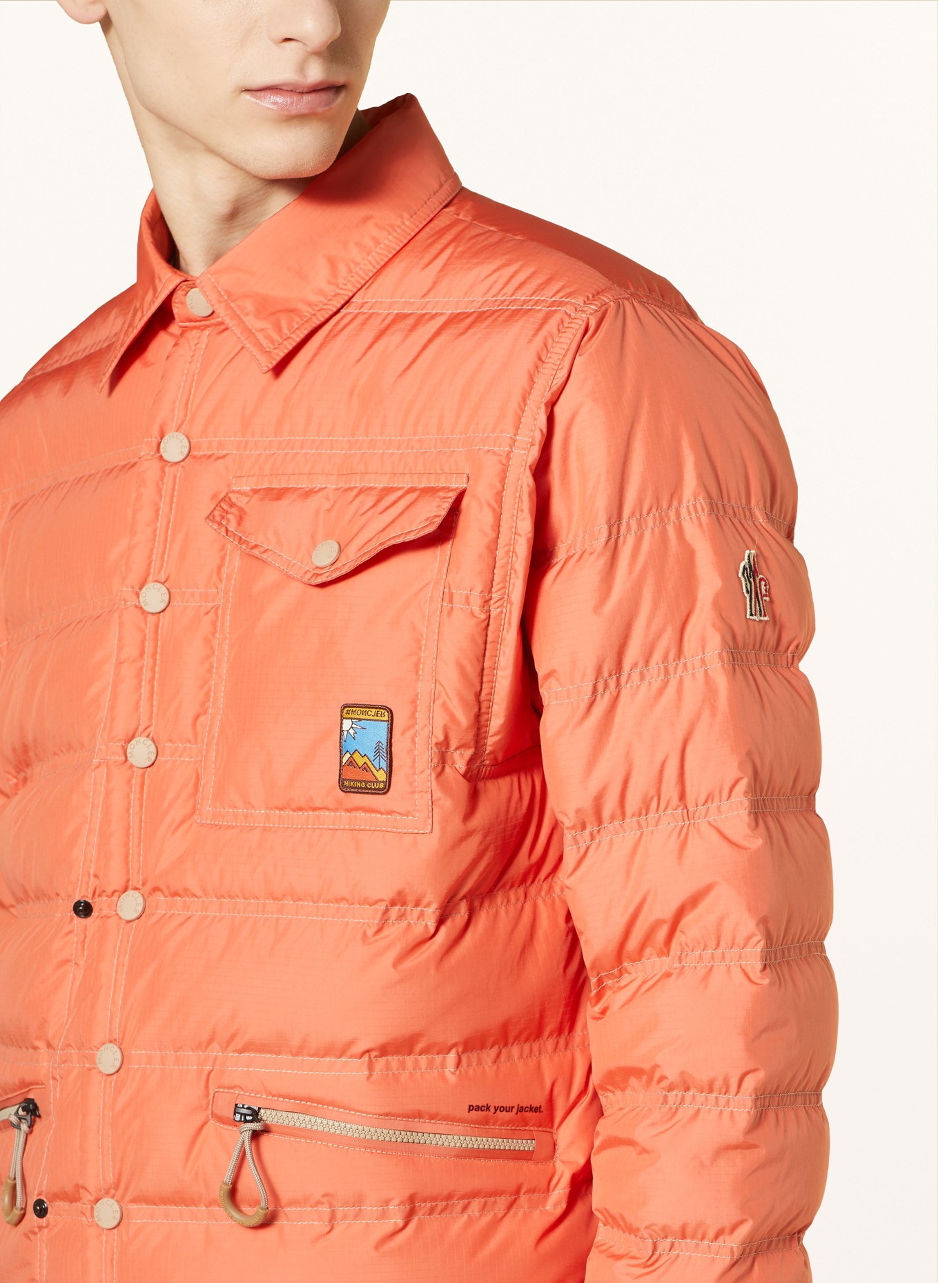 MONCLER GRENOBLE Down jacket LAVACHEY, Color: ORANGE (Image 4)