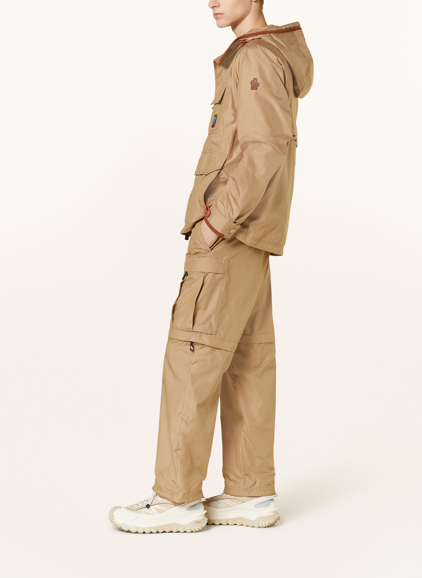 MONCLER GRENOBLE Zip-off trousers regular fit, Color: BEIGE (Image 4)