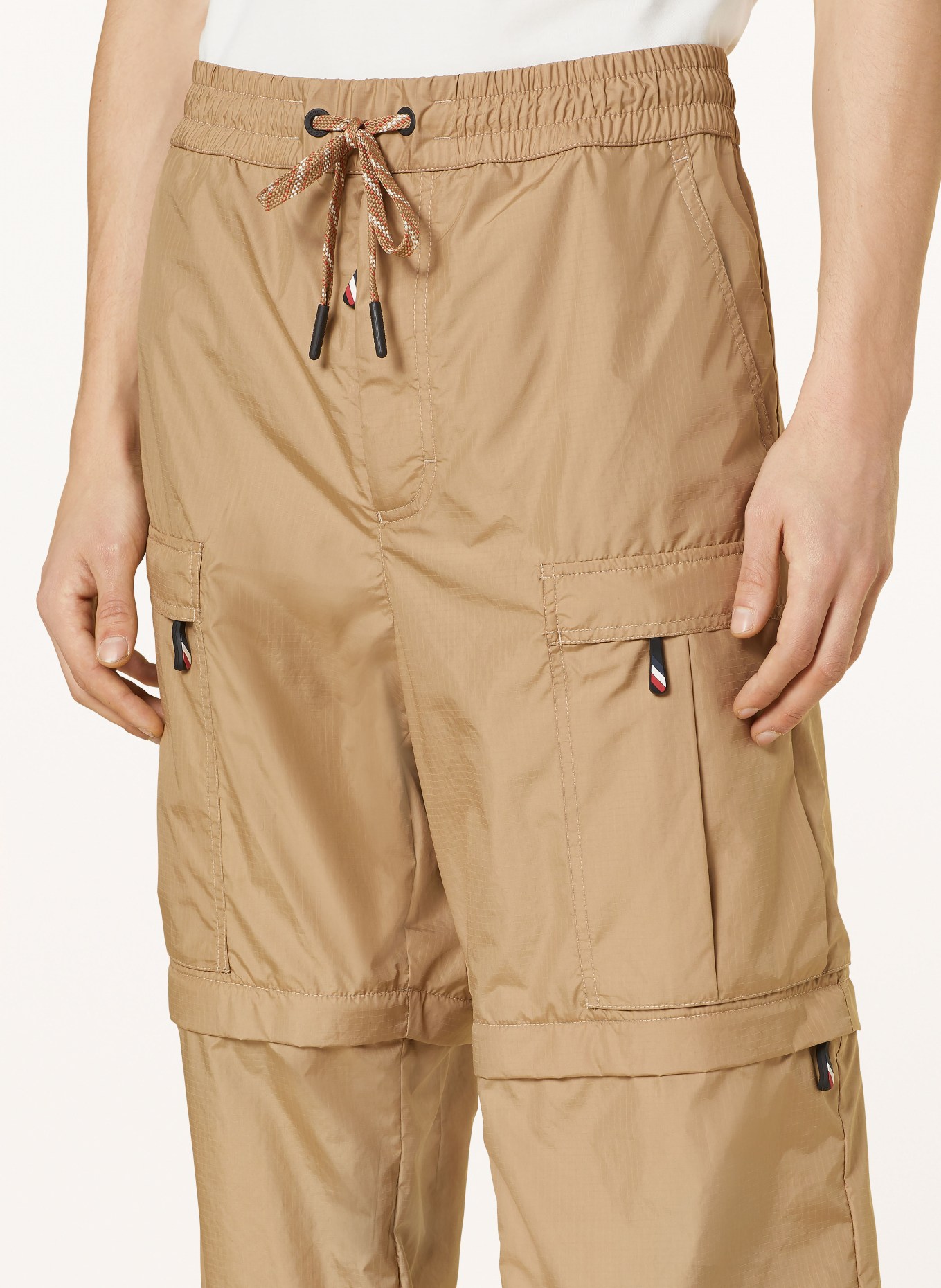MONCLER GRENOBLE Zip-off kalhoty Regular Fit, Barva: BÉŽOVÁ (Obrázek 6)