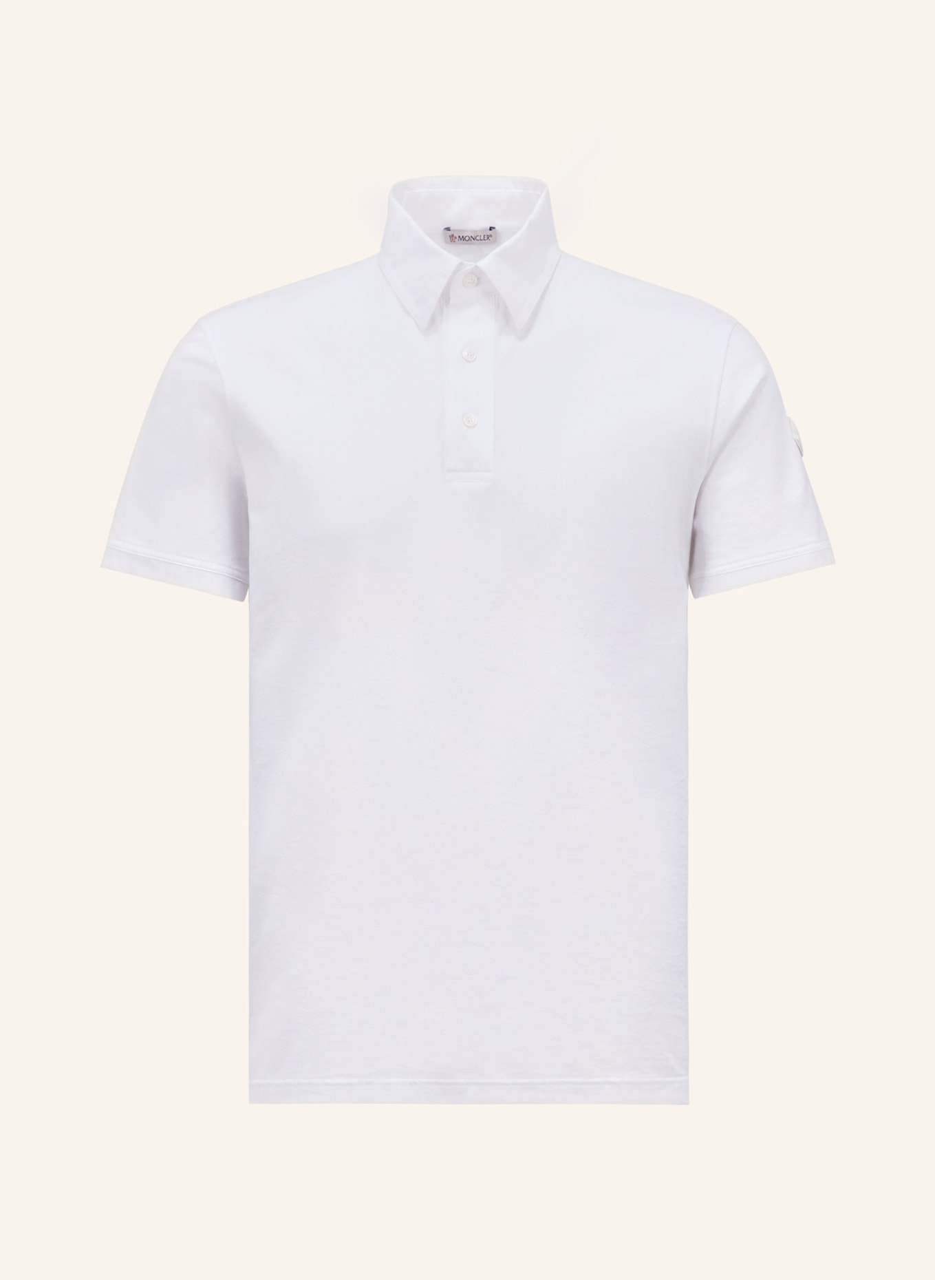 MONCLER Jersey-Poloshirt, Farbe: WEISS (Bild 1)