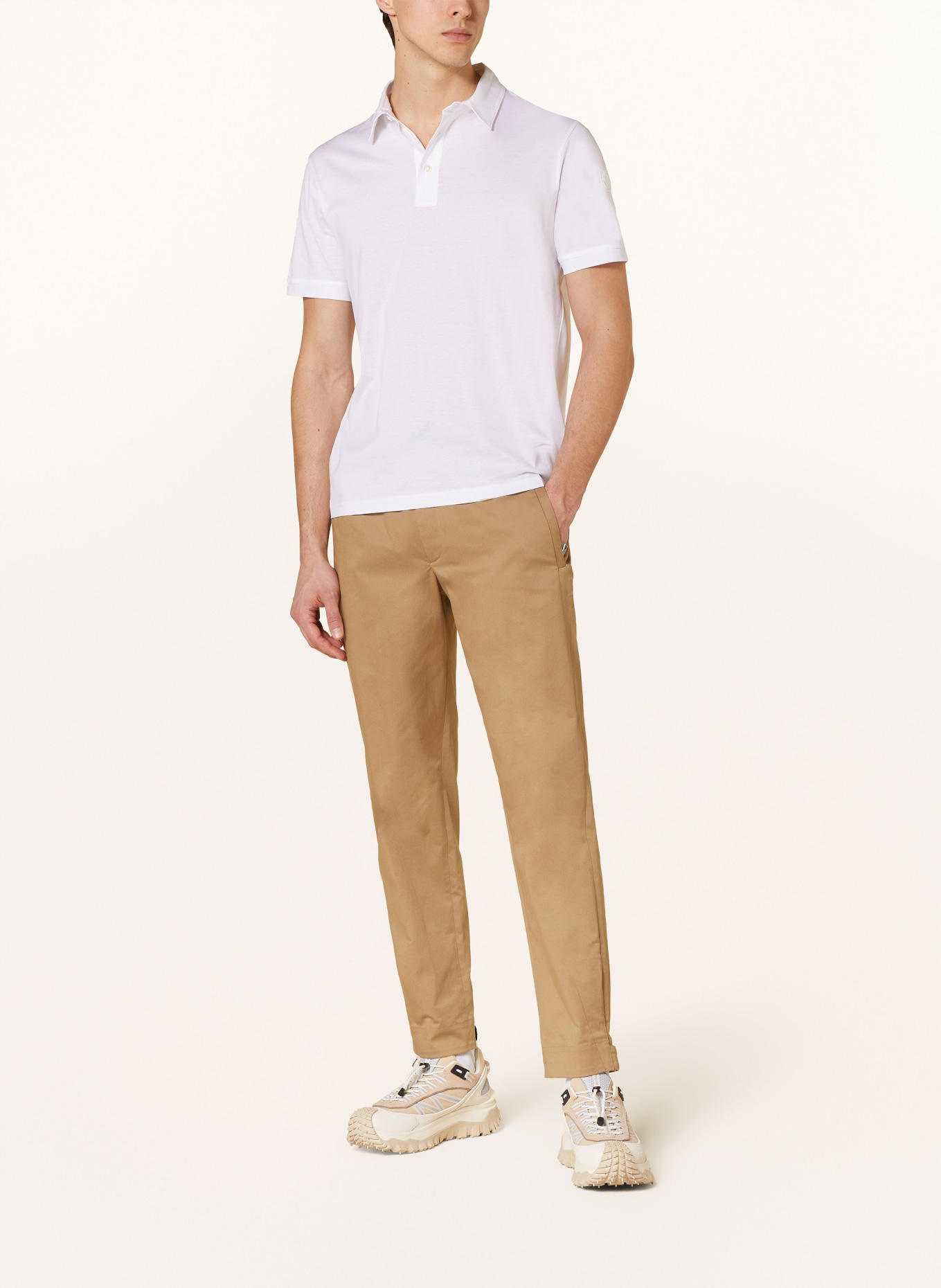 MONCLER Jersey-Poloshirt, Farbe: WEISS (Bild 2)