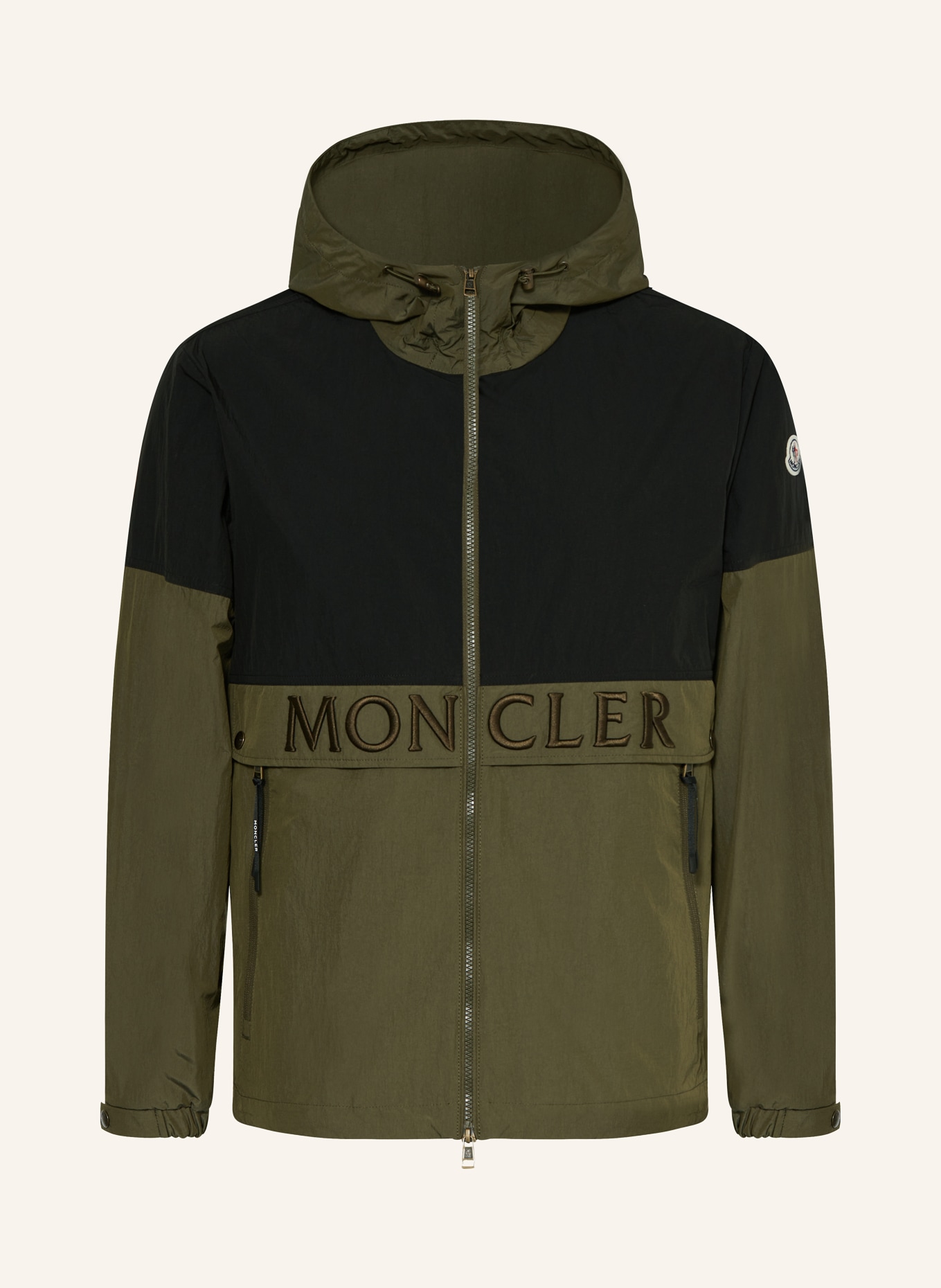 MONCLER Jacket JOLY, Color: KHAKI/ BLACK (Image 1)