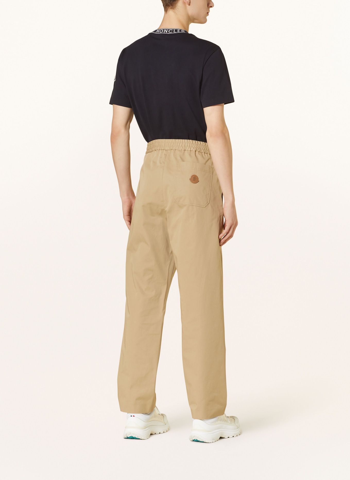 MONCLER Trousers regular fit, Color: BEIGE (Image 3)