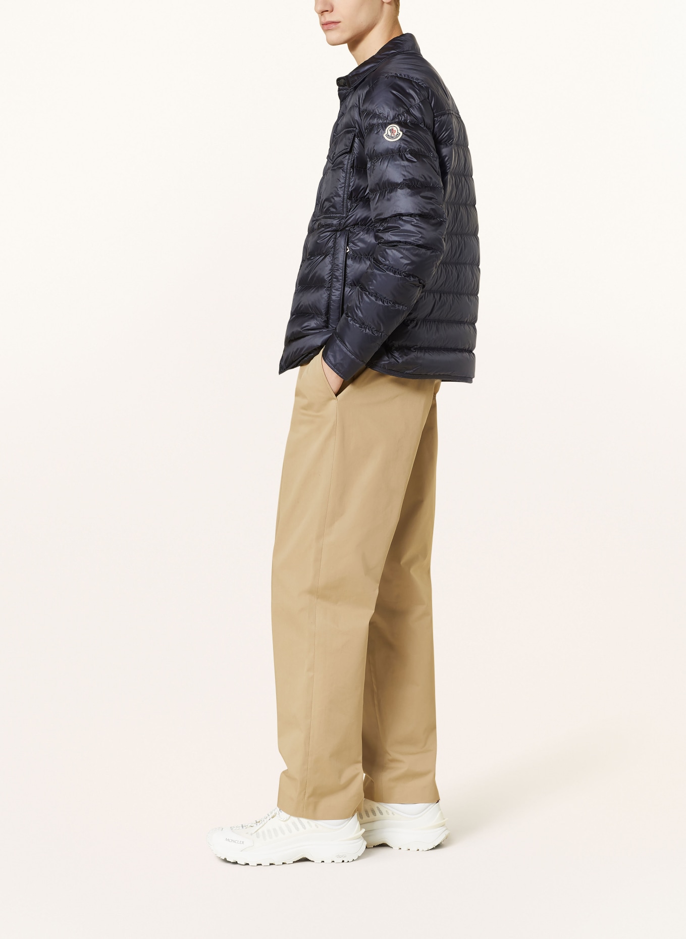 MONCLER Trousers regular fit, Color: BEIGE (Image 4)