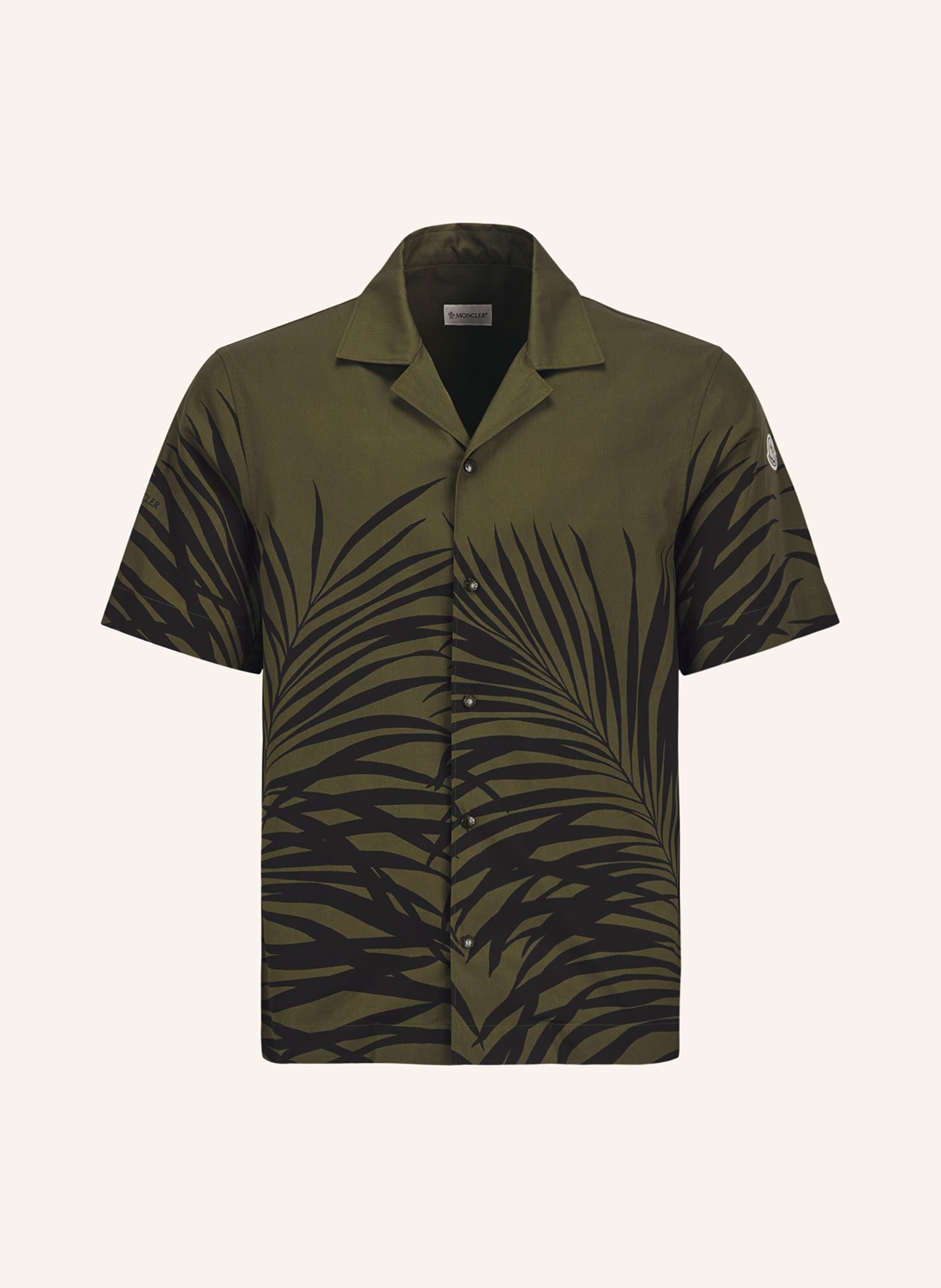 MONCLER Resorthemd Regular Fit, Farbe: KHAKI/ SCHWARZ (Bild 1)