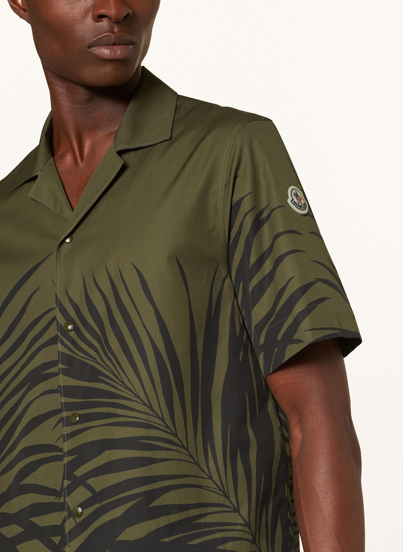 MONCLER Resorthemd Regular Fit, Farbe: KHAKI/ SCHWARZ (Bild 4)