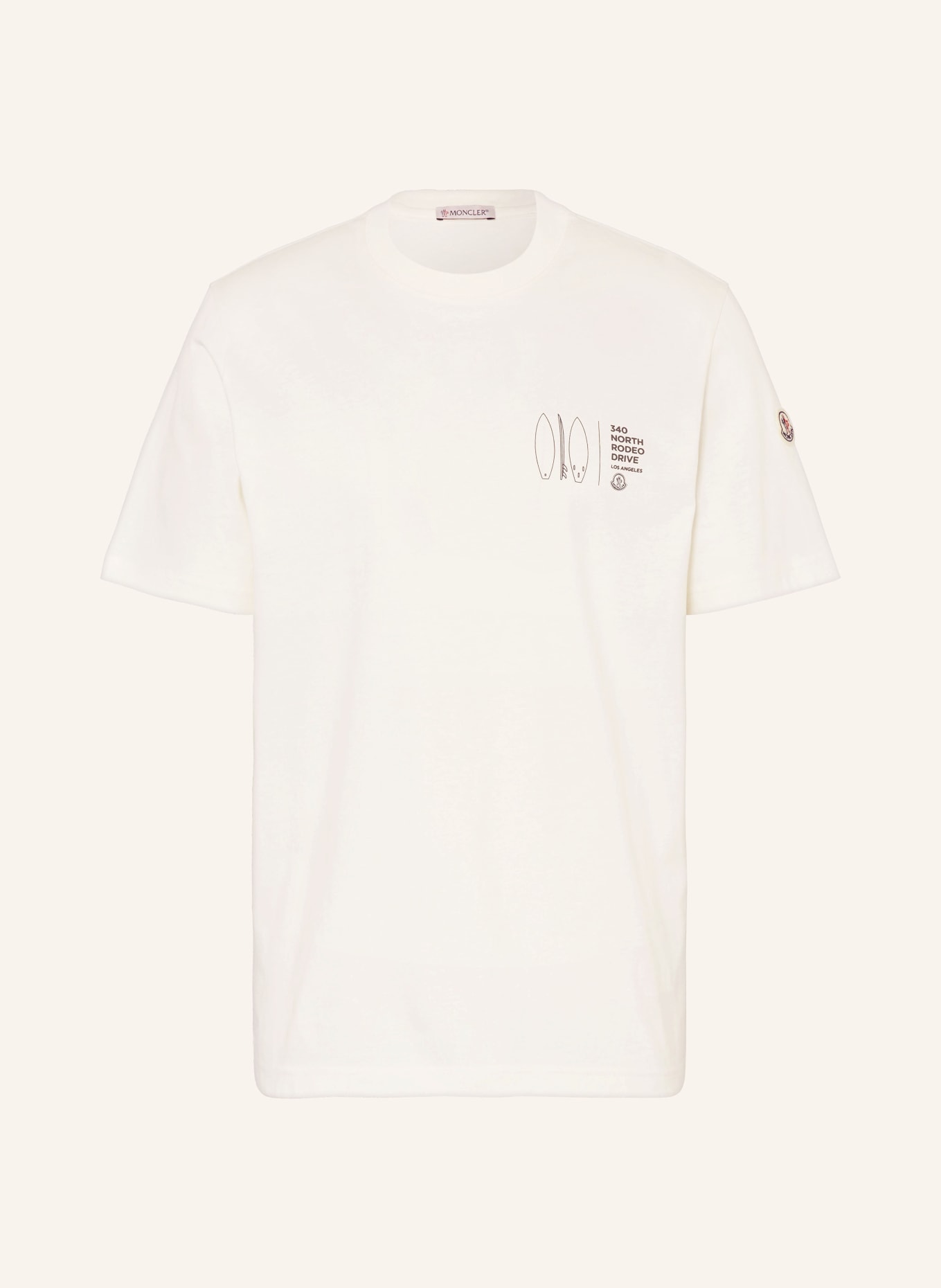 MONCLER T-shirt, Kolor: ECRU (Obrazek 1)