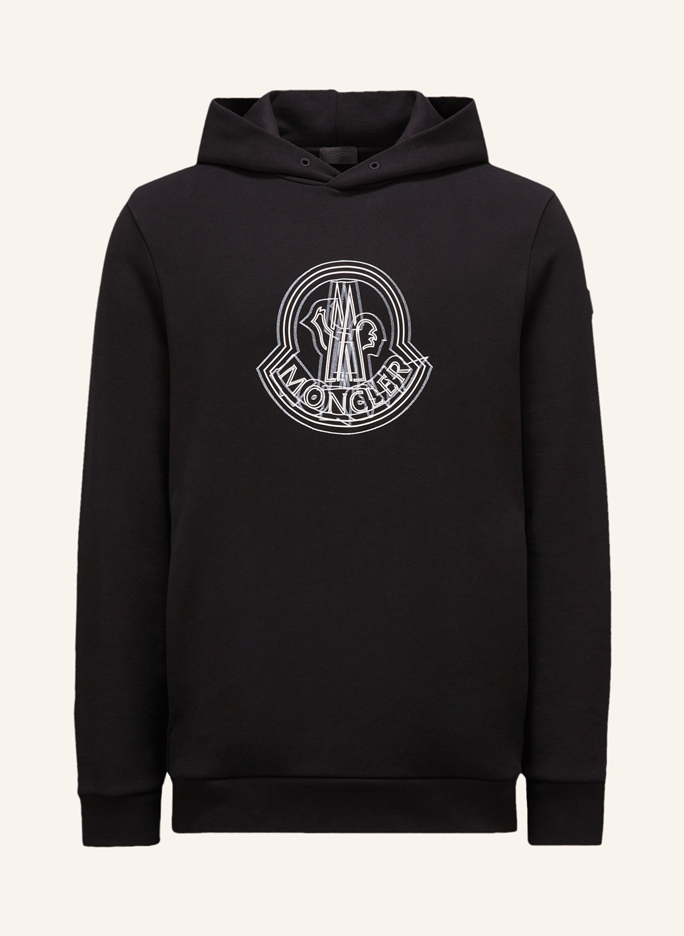 MONCLER Hoodie, Color: BLACK/ WHITE/ GRAY (Image 1)