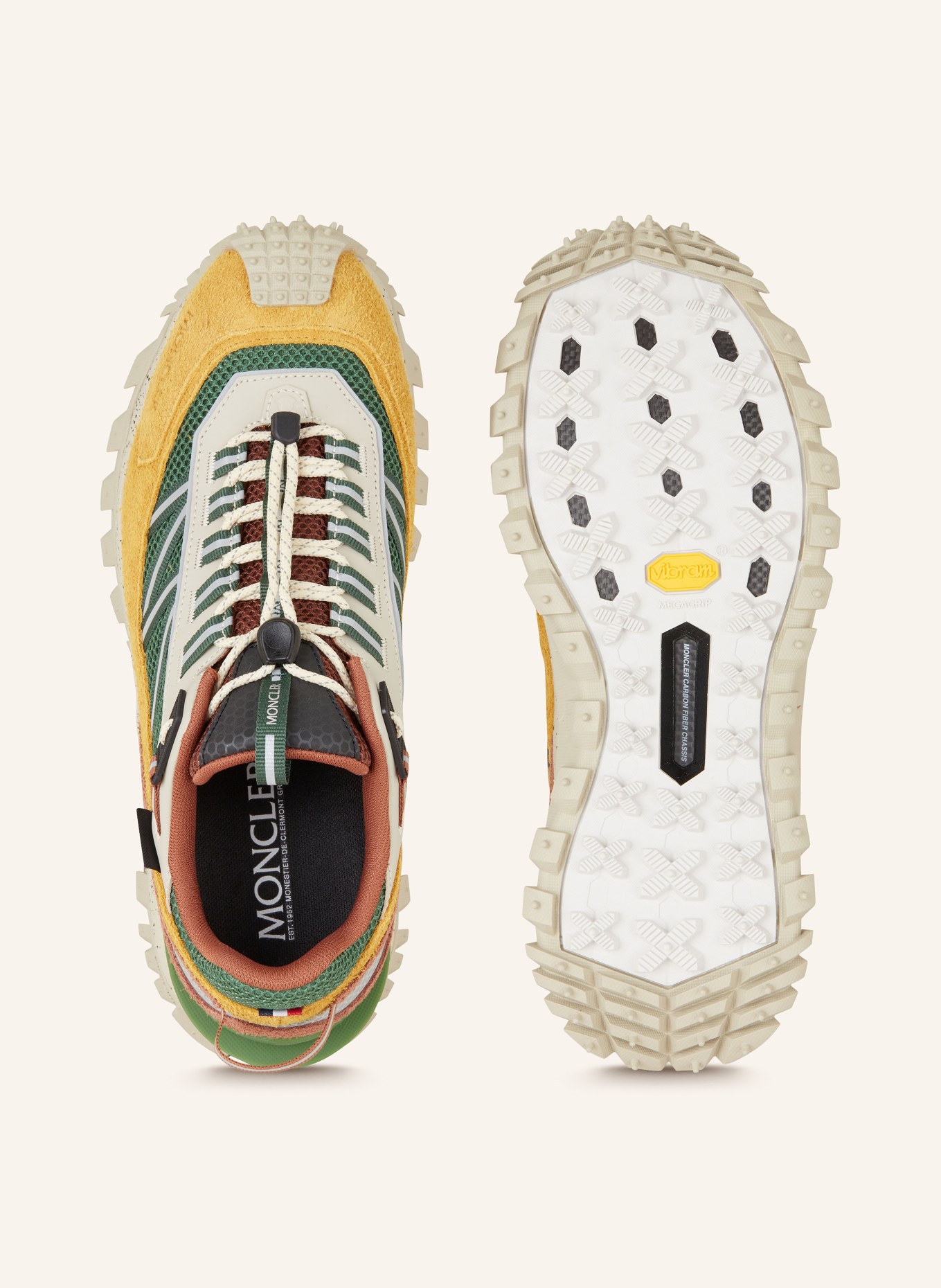 MONCLER Sneakers, Color: GREEN/ BROWN (Image 5)