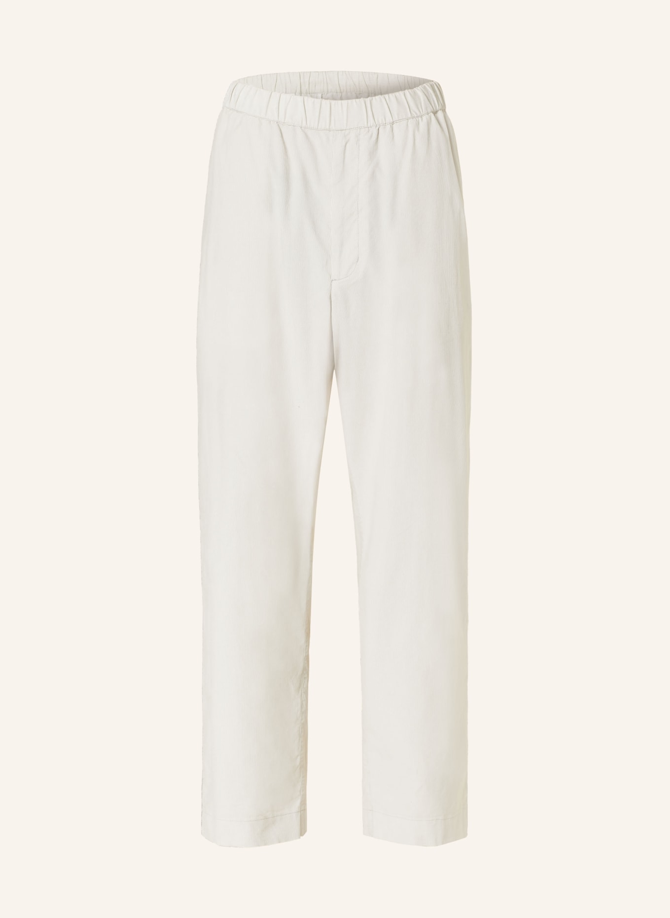MONCLER Spodnie sztruksowe w dresowym stylu, Kolor: ECRU (Obrazek 1)