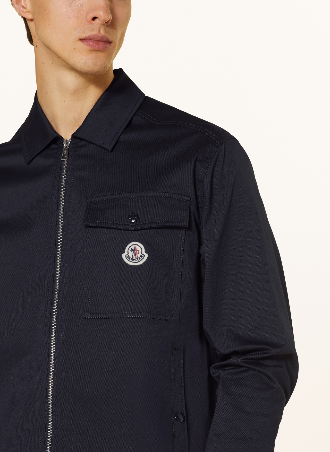 MONCLER Overshirt, Color: DARK BLUE (Image 4)