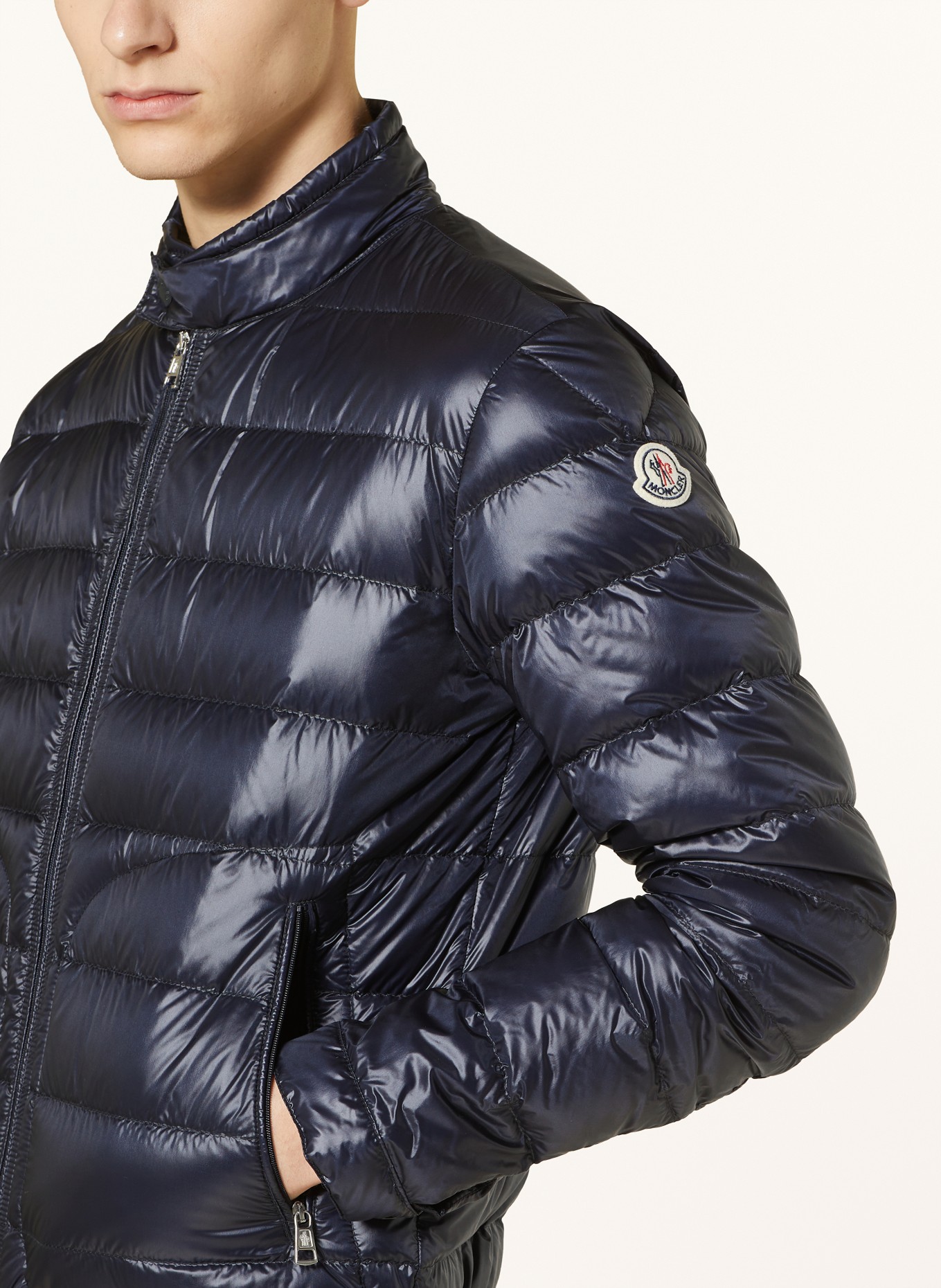 MONCLER Lightweight down jacket ACORUS, Color: DARK BLUE (Image 4)