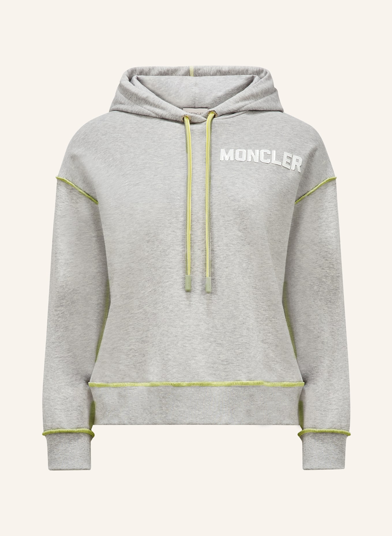 MONCLER Hoodie, Color: GRAY/ WHITE (Image 1)