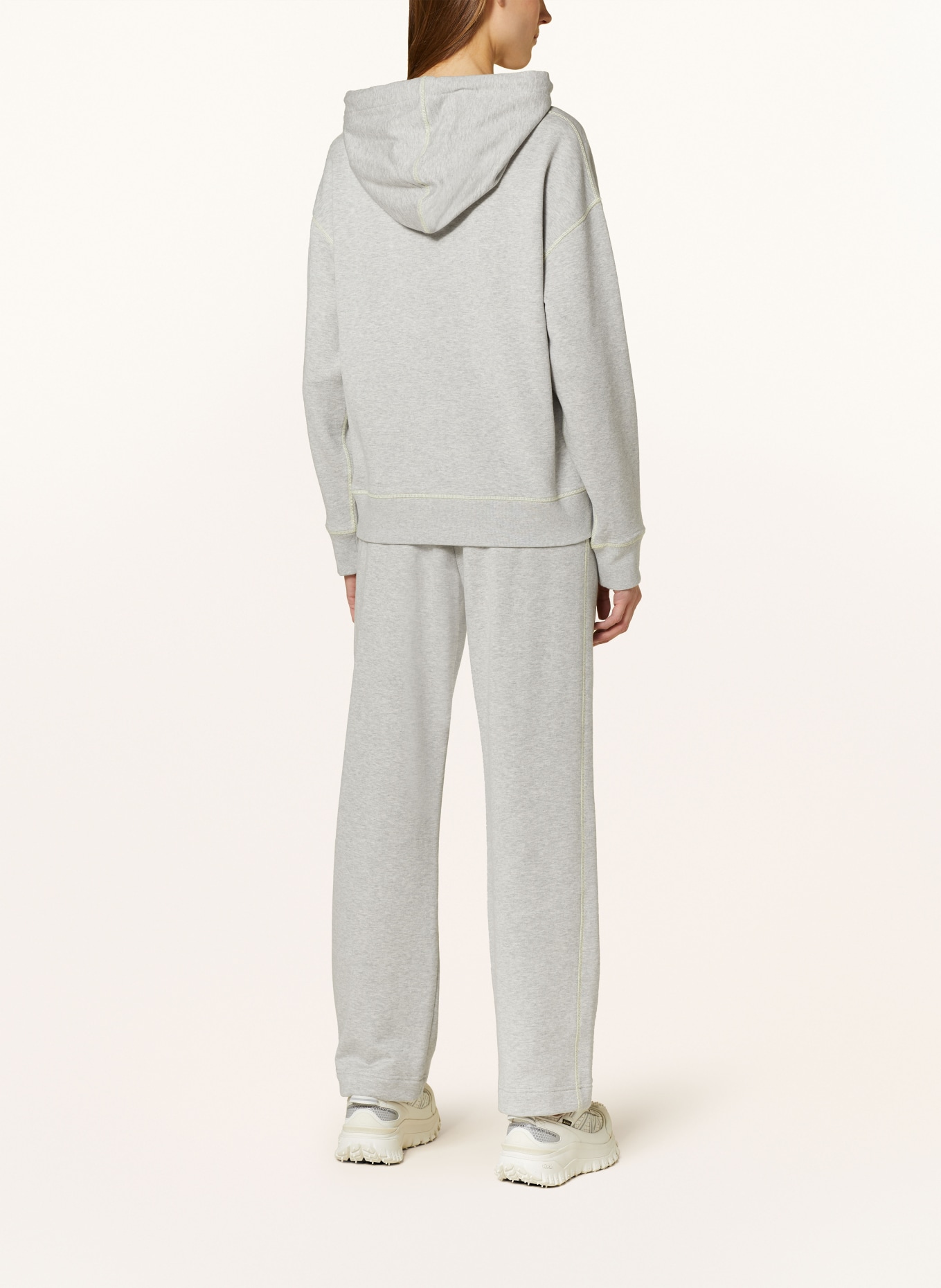 MONCLER Hoodie, Color: GRAY/ WHITE (Image 3)