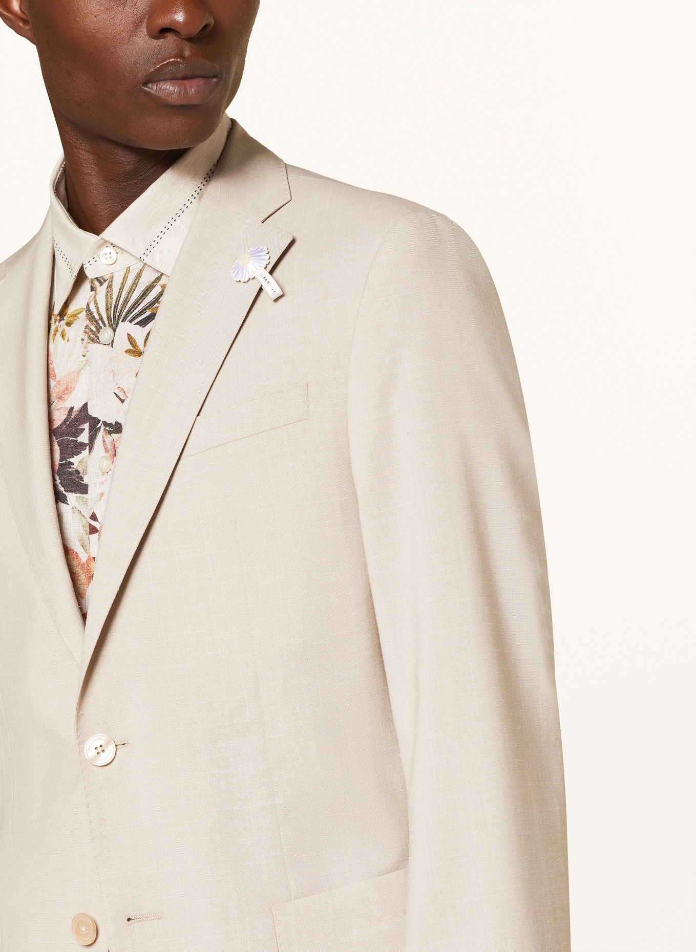 BALDESSARINI Tailored jacket slim fit, Color: 8520 Irish Cream Melange (Image 5)