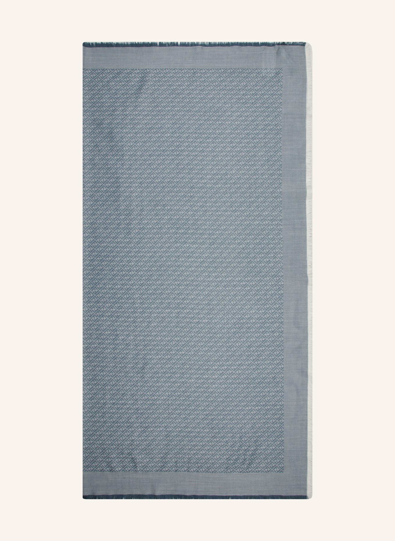 FENDI Scarf with silk, Color: GRAY/ BLUE GRAY (Image 1)