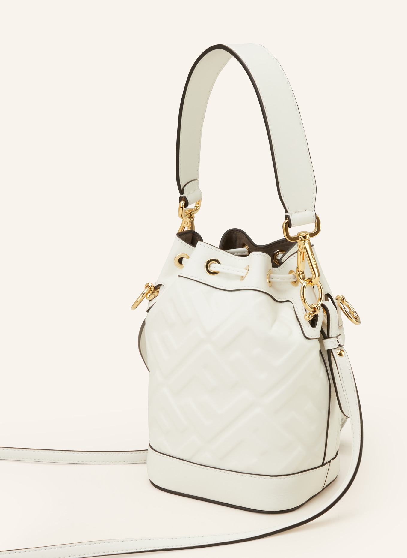 FENDI Pouch bag MON TRESOR MINI, Color: WHITE (Image 2)
