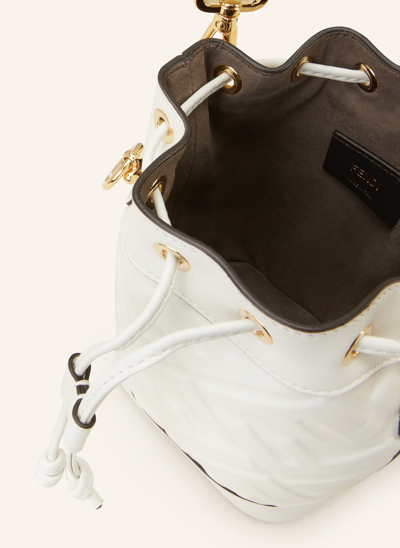 FENDI Pouch bag MON TRESOR MINI, Color: WHITE (Image 3)