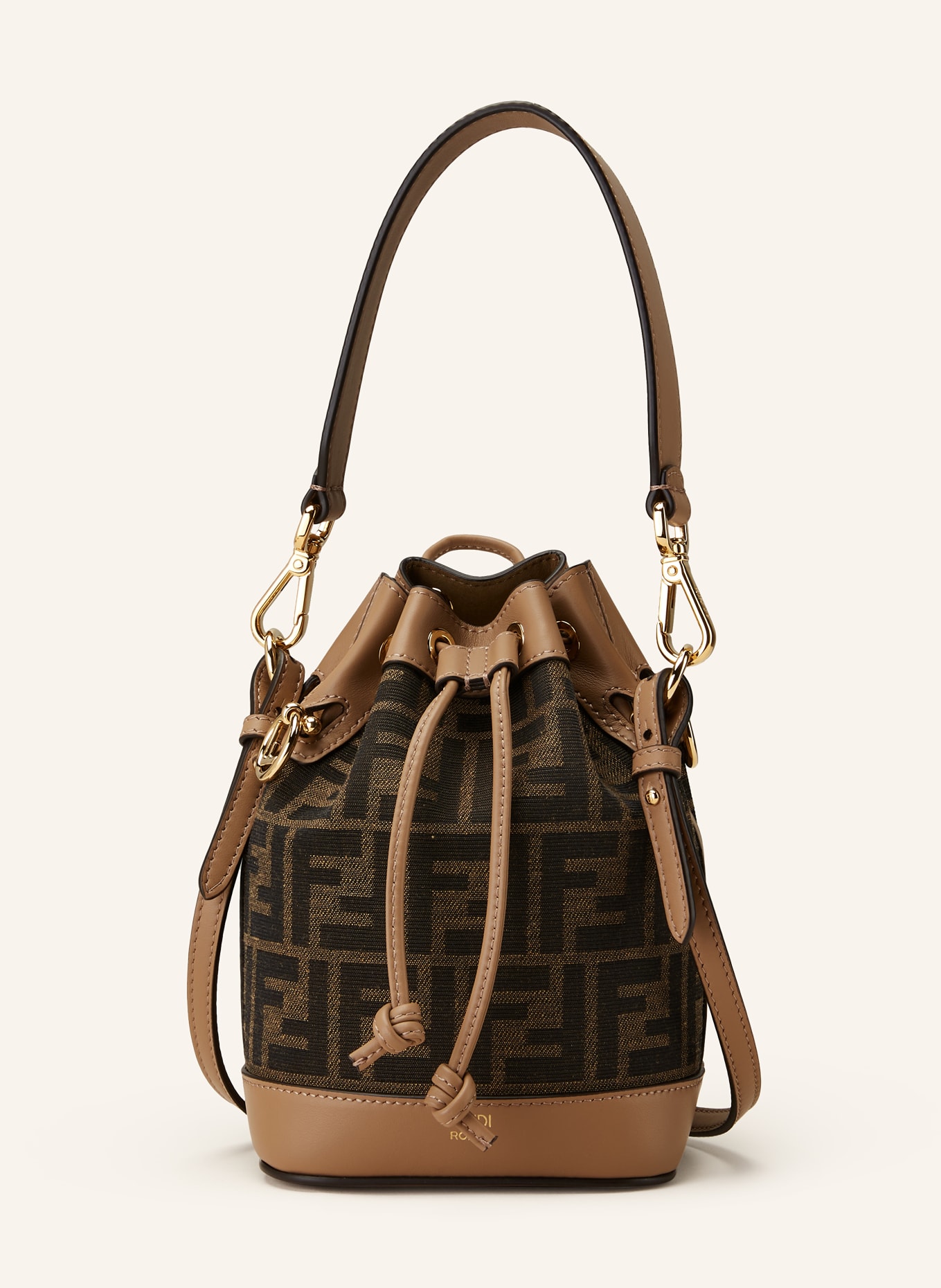 FENDI Pouch bag MON TRESOR MINI, Color: BROWN/ DARK BROWN (Image 1)