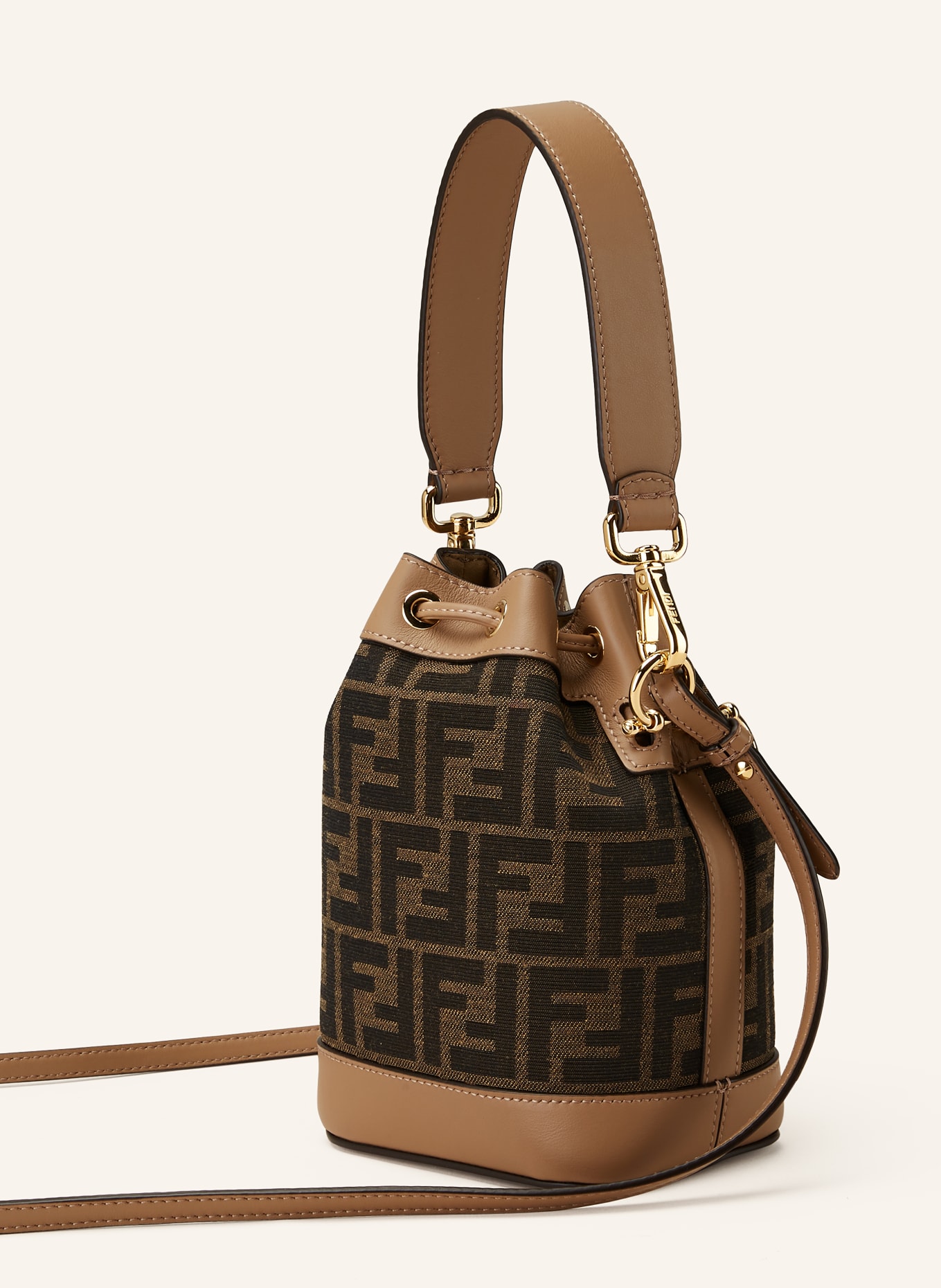 FENDI Pouch bag MON TRESOR MINI, Color: BROWN/ DARK BROWN (Image 2)