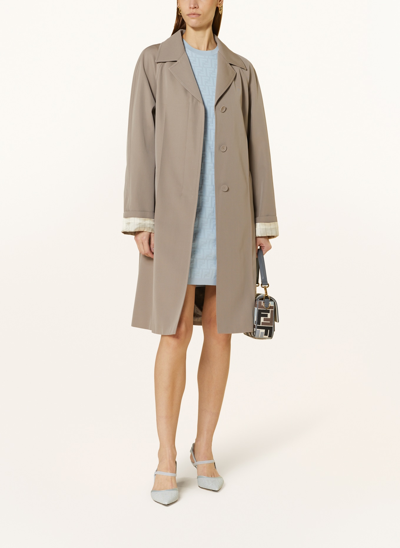 FENDI Trench coat, Color: TAUPE (Image 2)