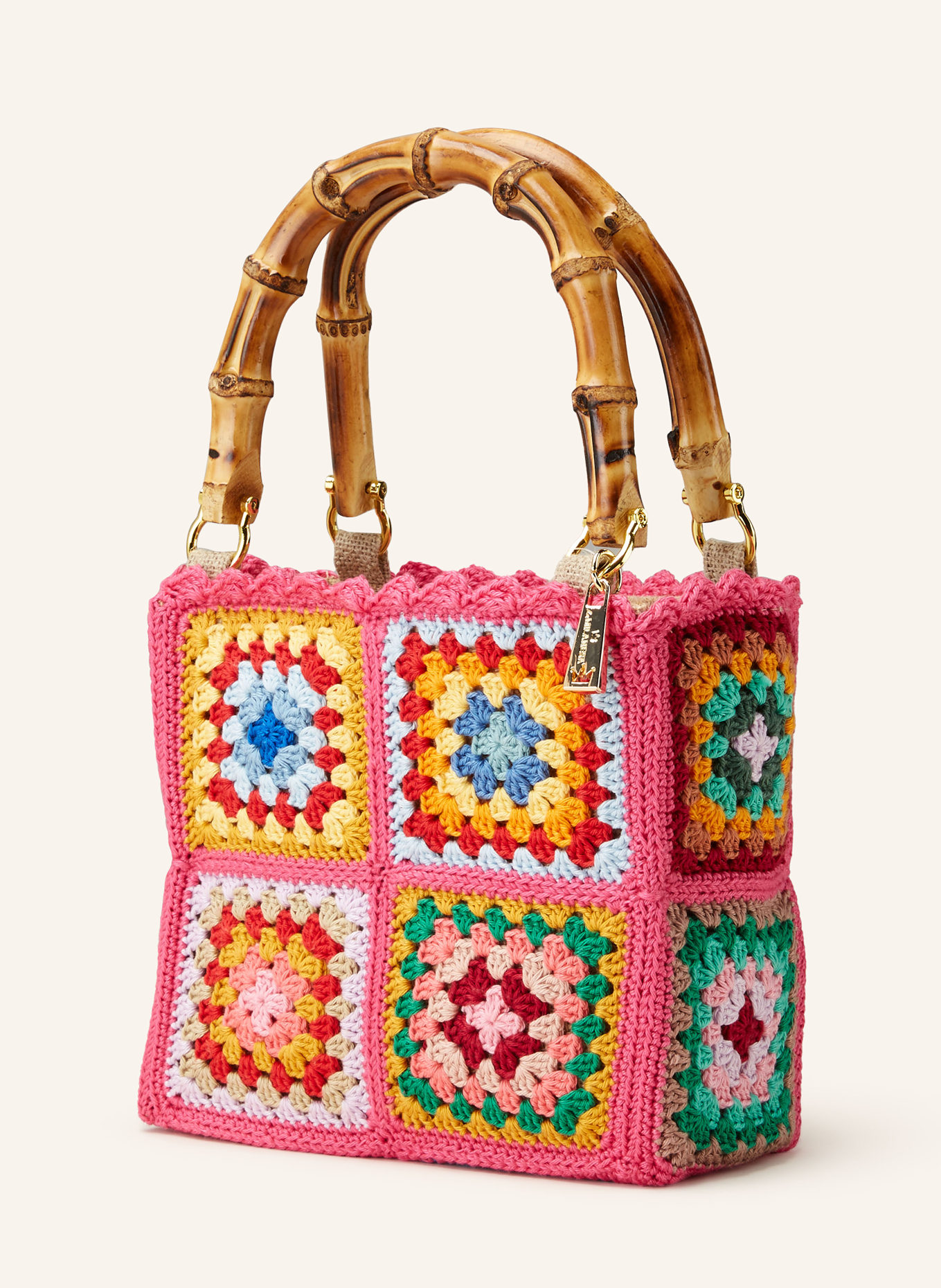 La MILANESA Handbag MINI, Color: PINK/ YELLOW/ RED (Image 2)