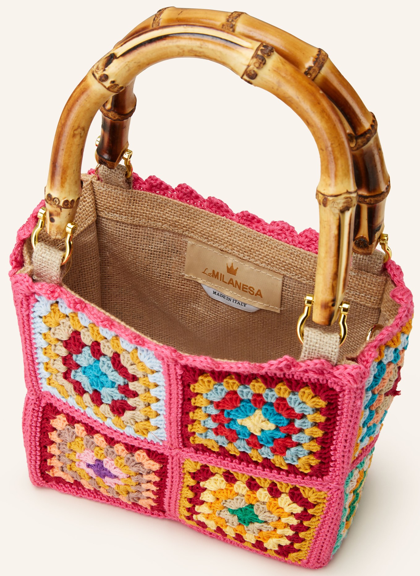 La MILANESA Handbag MINI, Color: PINK/ YELLOW/ RED (Image 3)