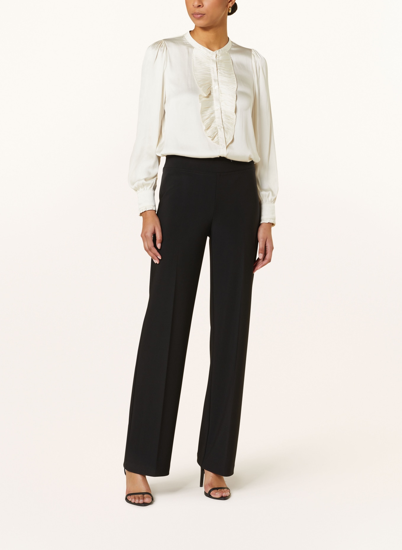 Joseph Ribkoff Wide leg trousers made of jersey, Color: BLACK (Image 2)