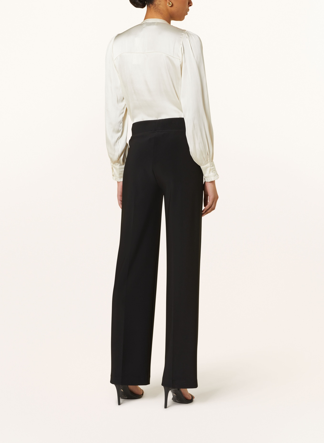 Joseph Ribkoff Wide leg trousers made of jersey, Color: BLACK (Image 3)