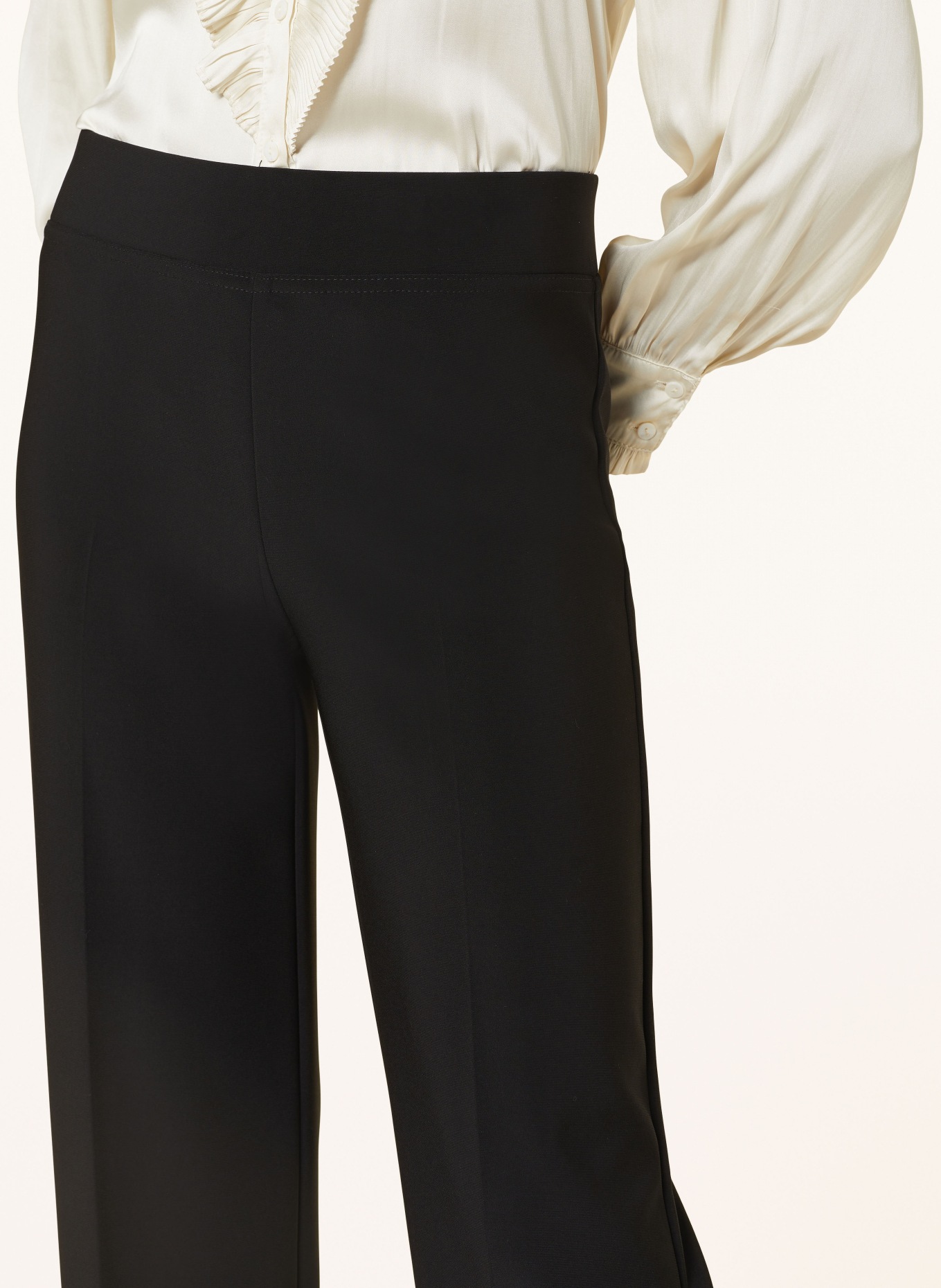 Joseph Ribkoff Wide leg trousers made of jersey, Color: BLACK (Image 5)
