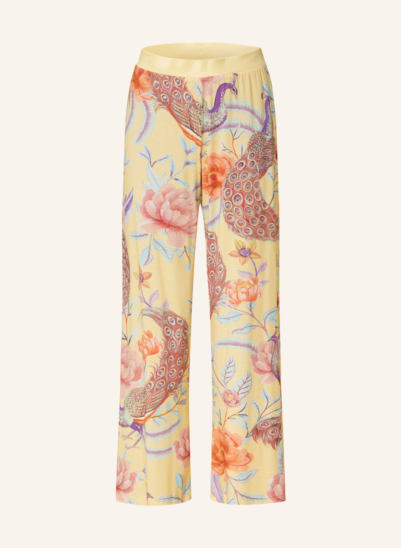 mey Spodnie od piżamy z serii NAELA, Kolor: ŻÓŁTY/ LILA/ TURKUSOWY (Obrazek 1)