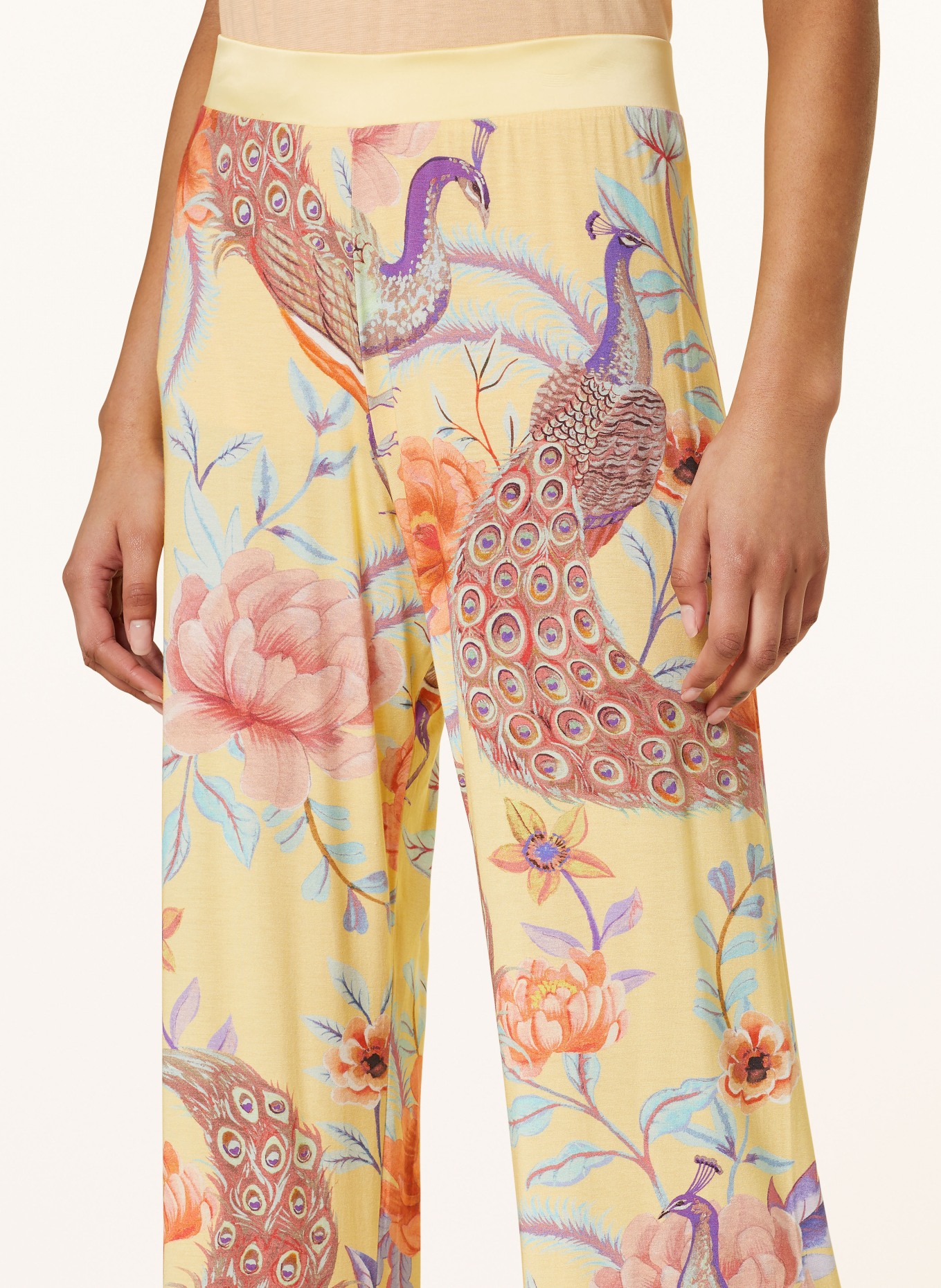 mey Pajama pants series NAELA, Color: YELLOW/ PURPLE/ TURQUOISE (Image 5)