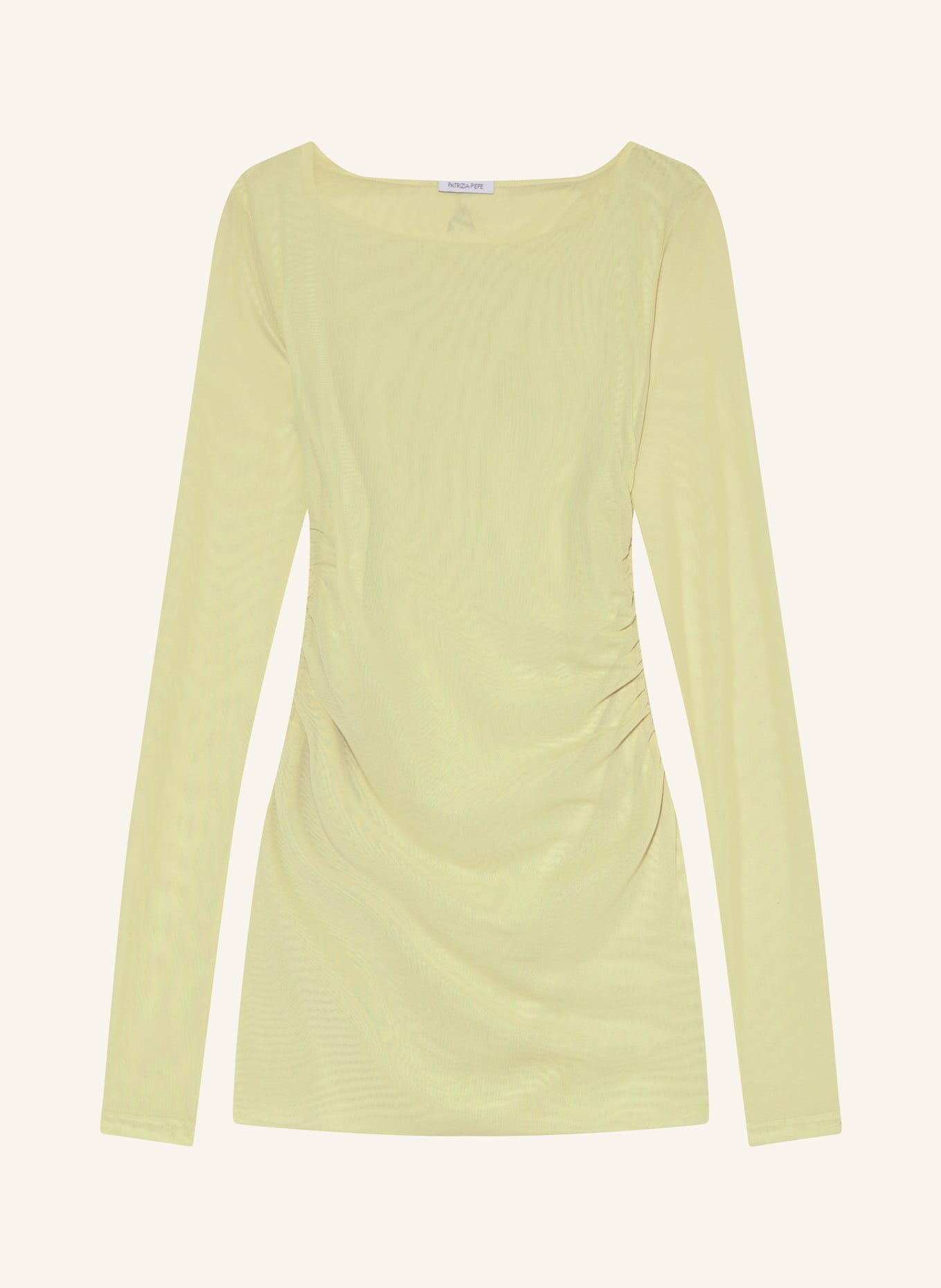 PATRIZIA PEPE Long sleeve shirt in mesh, Color: LIGHT GREEN (Image 1)