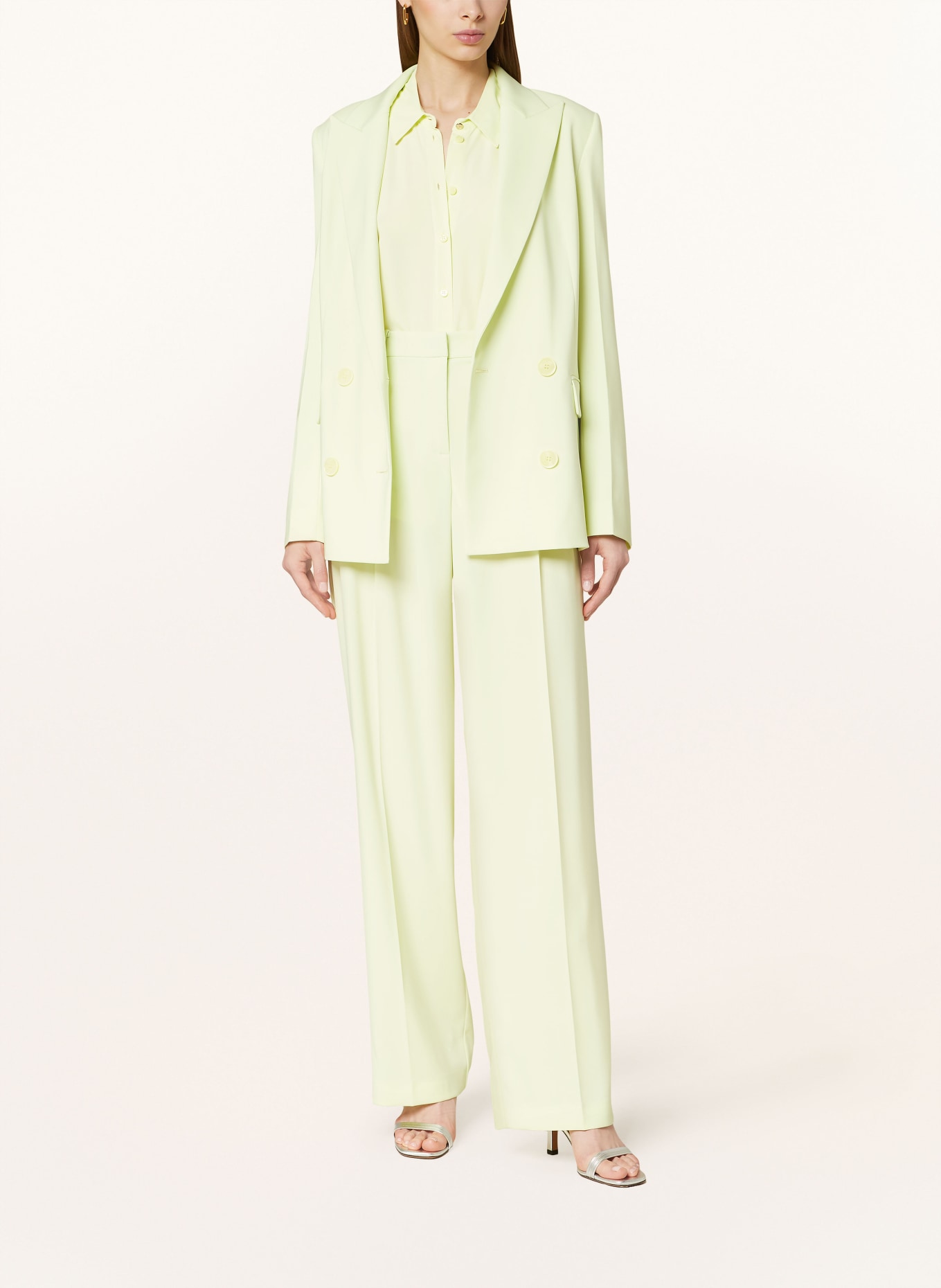 PATRIZIA PEPE Wide leg trousers, Color: G568 Citrine Green (Image 2)