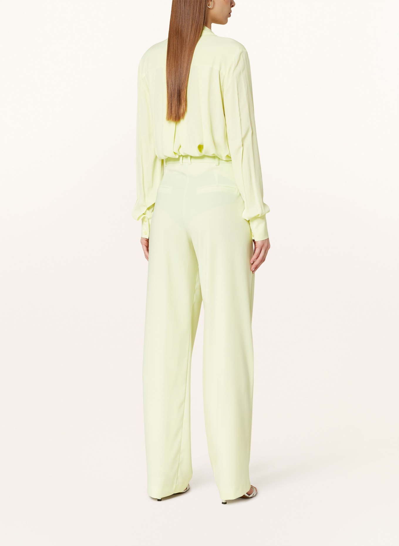 PATRIZIA PEPE Wide leg trousers, Color: G568 Citrine Green (Image 3)