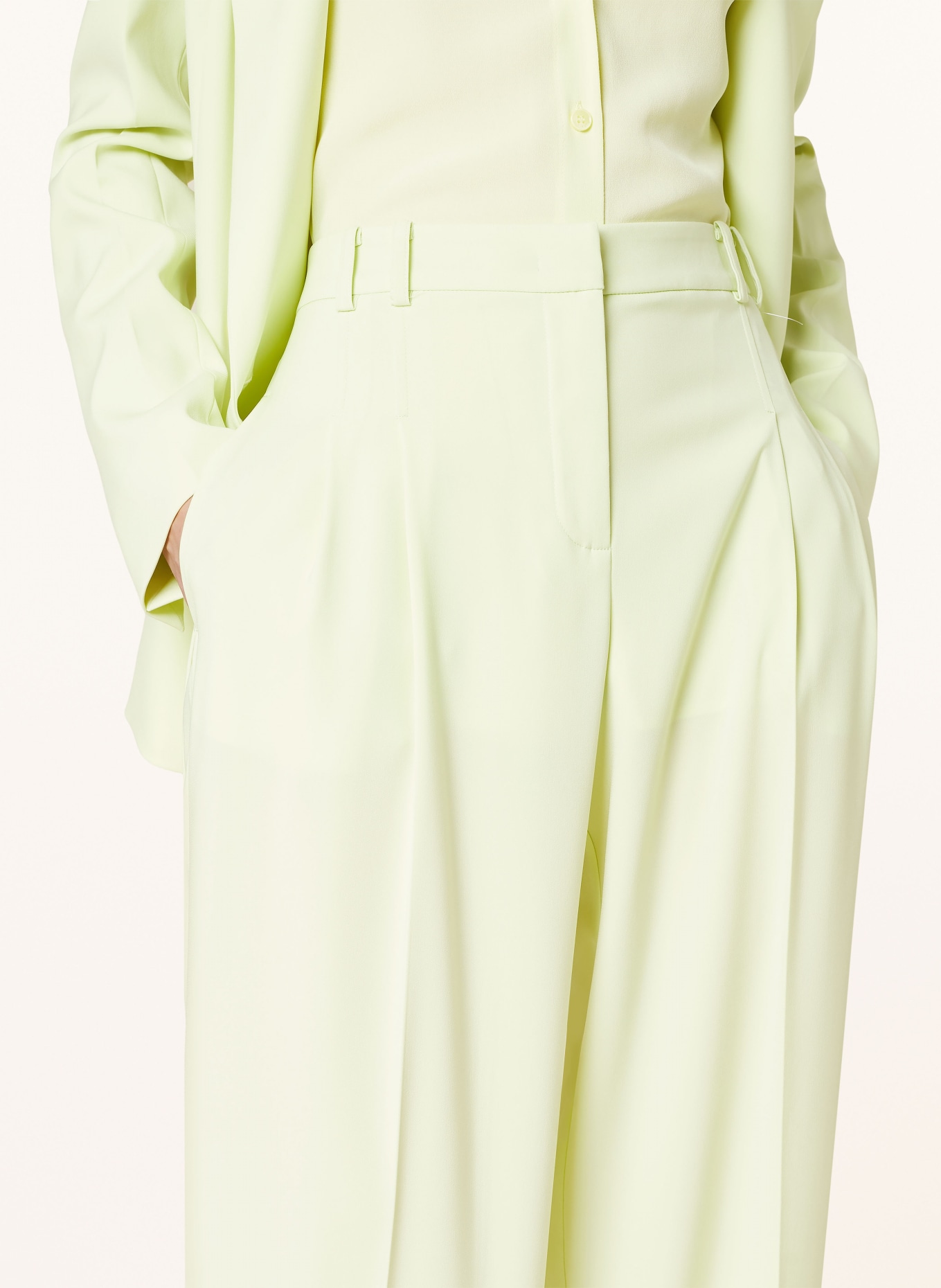 PATRIZIA PEPE Wide leg trousers, Color: G568 Citrine Green (Image 5)