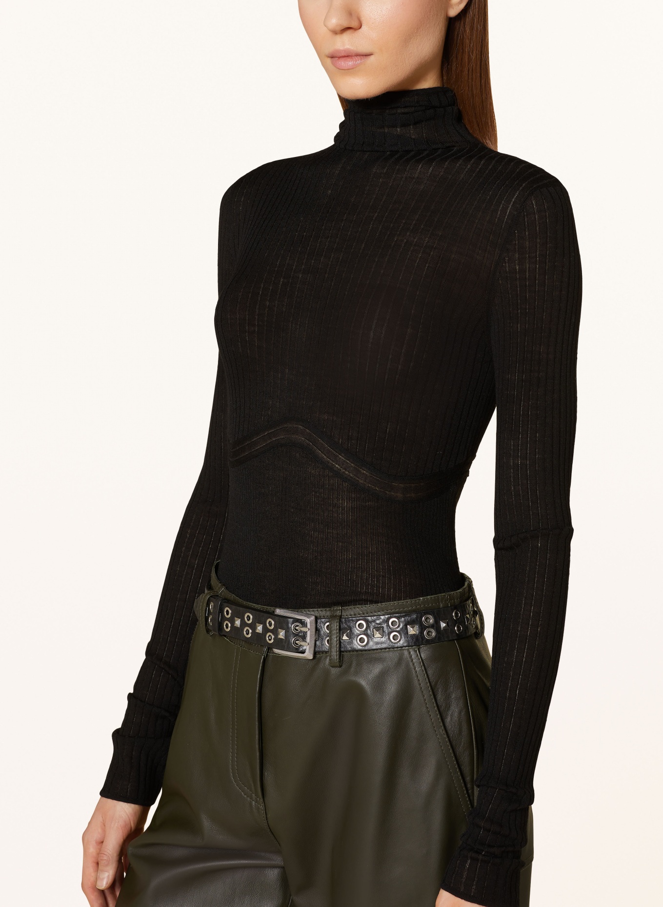 PATRIZIA PEPE Turtleneck sweater, Color: BLACK (Image 4)
