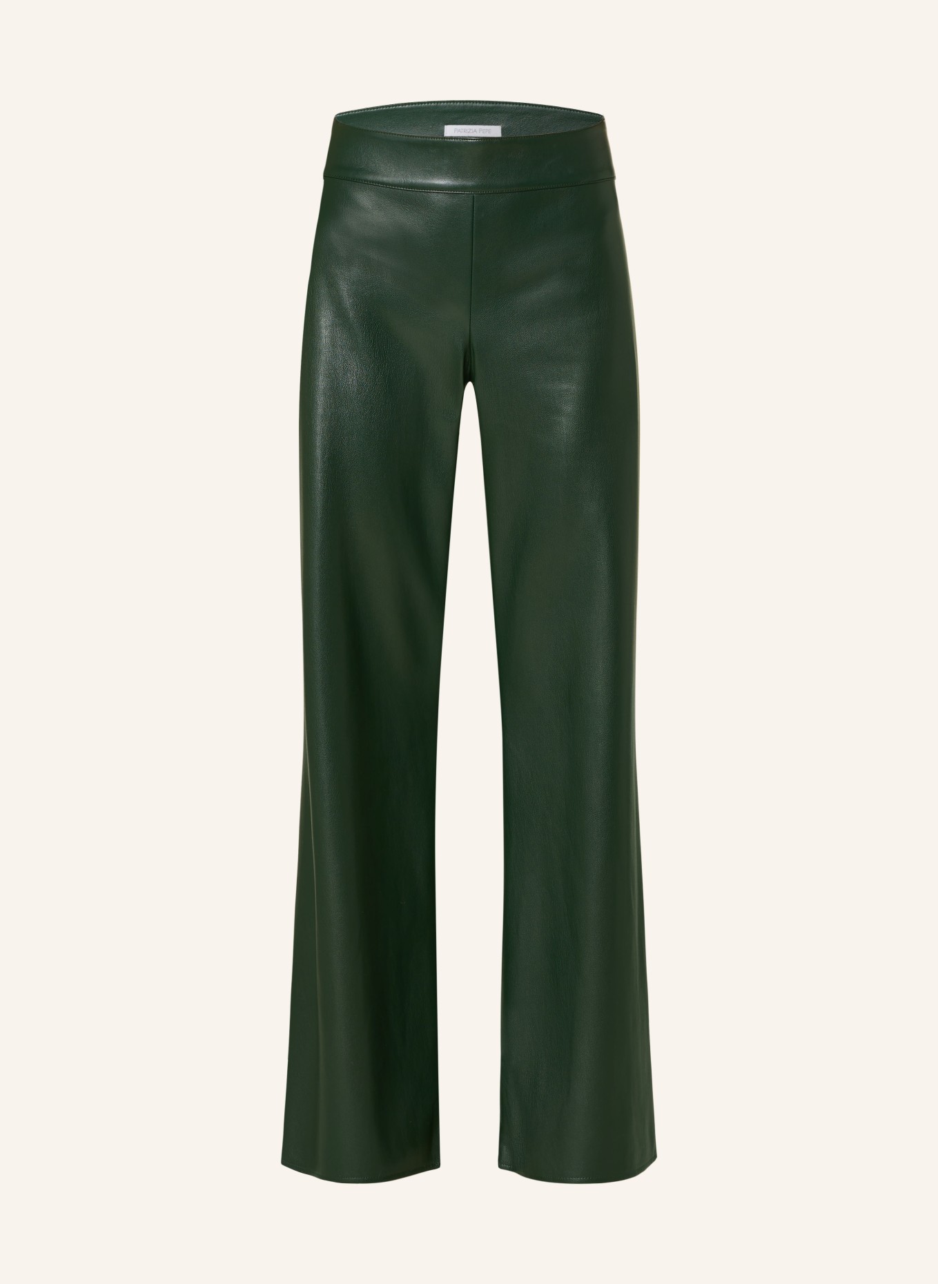 PATRIZIA PEPE Pants in leather look, Color: DARK GREEN (Image 1)