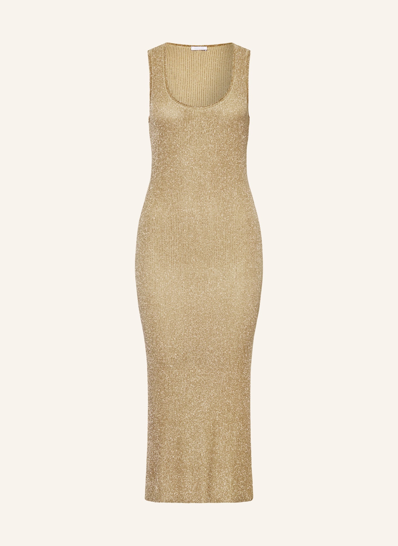 PATRIZIA PEPE Knit dress with glitter thread, Color: GOLD (Image 1)